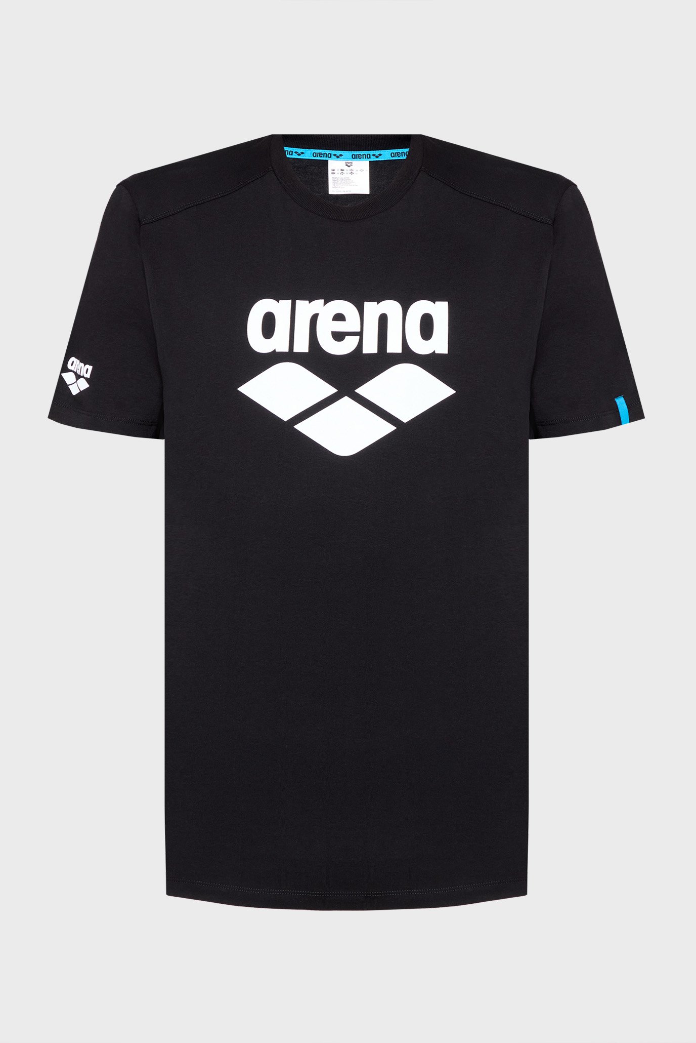 Черная футболка T-SHIRT LOGO (унисекс) Черный XXL Arena 009387-510