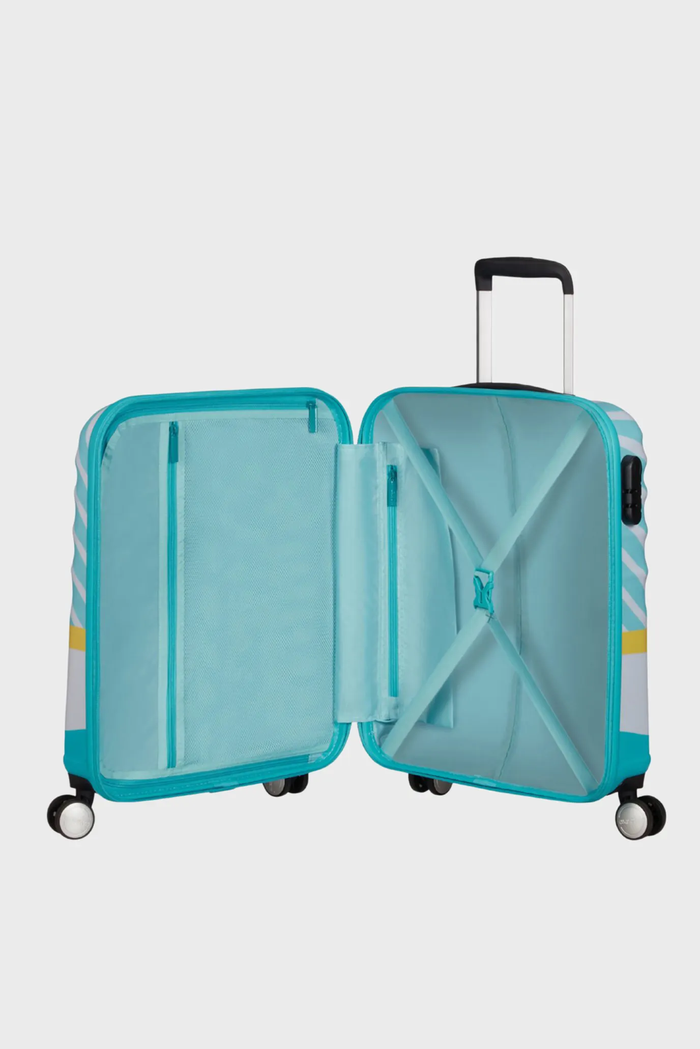 Дитяча блакитна валіза 55 см 4