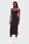 Женское черное платье TJW TONAL SCRIPT MIDI DRESS