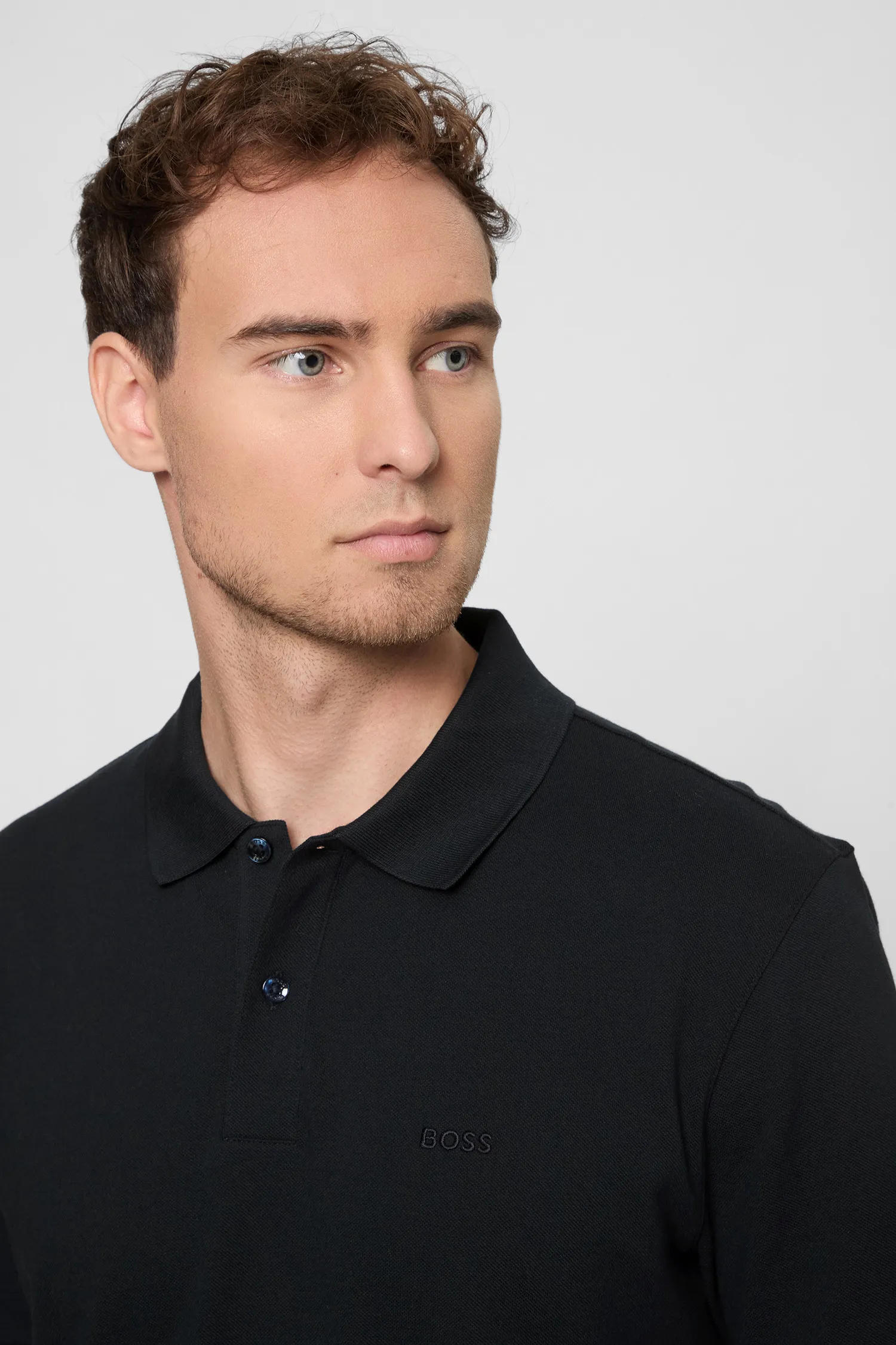 Чоловіче темно-синє поло 2