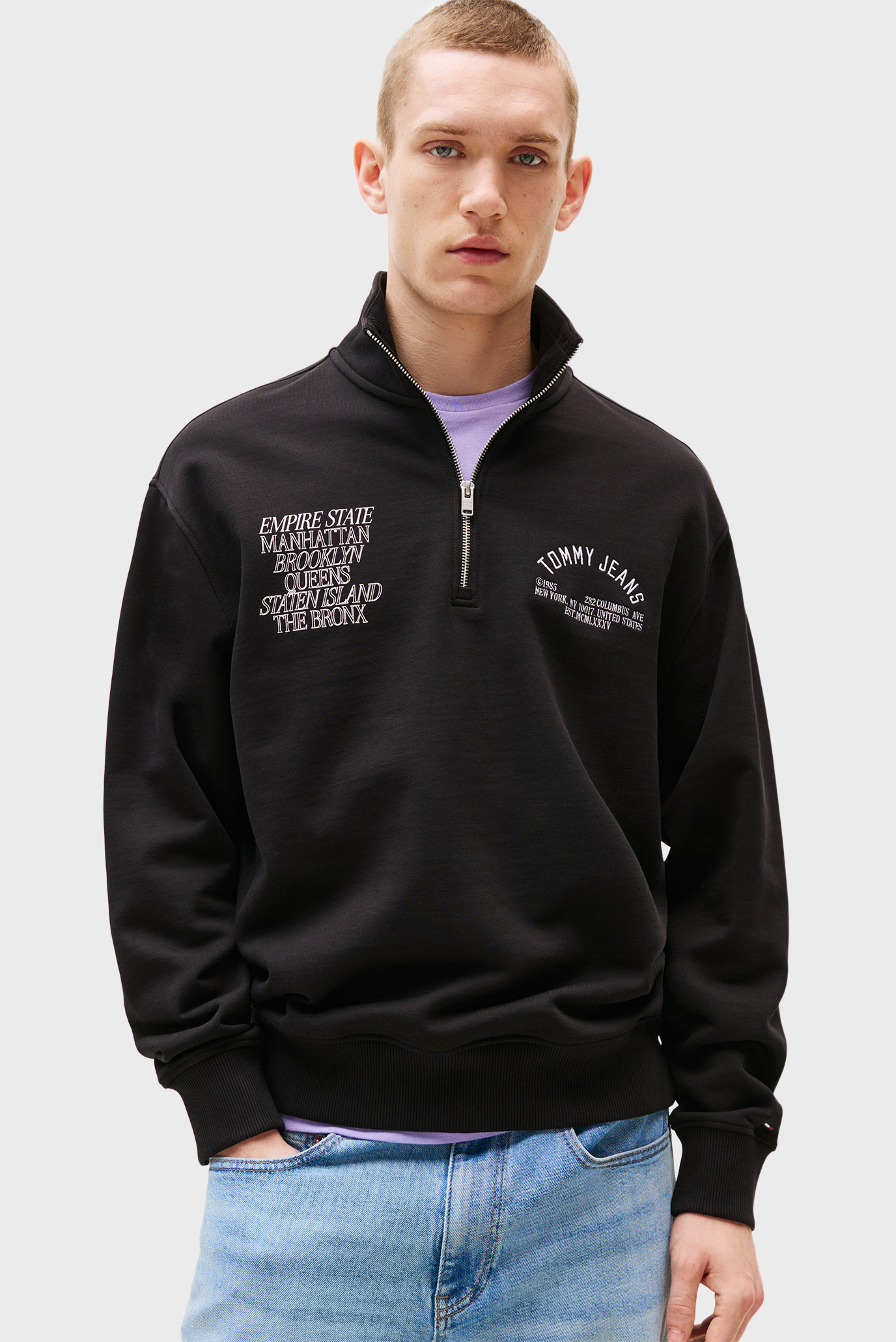 Мужская черная спортивная кофта RLX BOROUGHS Черный L Tommy Jeans DM0DM21797 Мужская черная спортивная кофта RLX BOROUGHS Черный L Tommy Jeans DM0DM21797