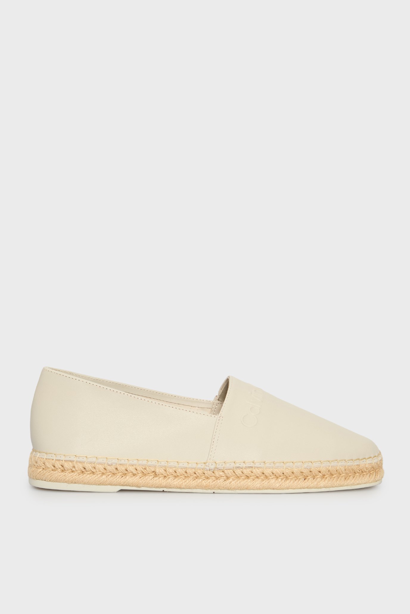 Мужские бежевые кожаные эспадрильи ESPADRILLE LTH Бежевый 40 Calvin Klein HM0HM01882 Мужские бежевые кожаные эспадрильи ESPADRILLE LTH Бежевый 40 Calvin Klein HM0HM01882