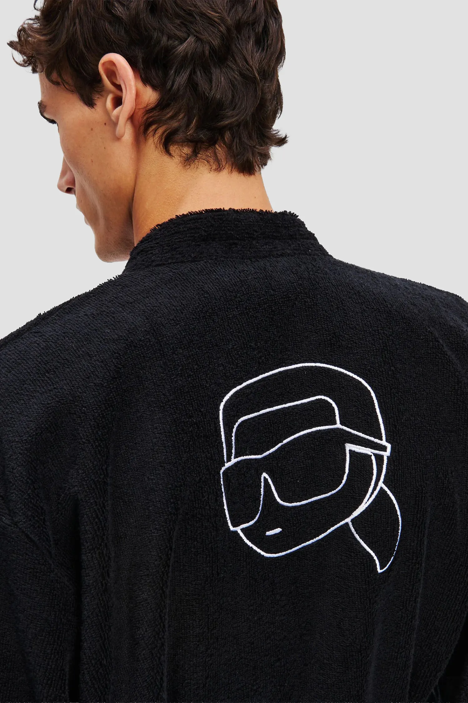 Мужской черный халат 4