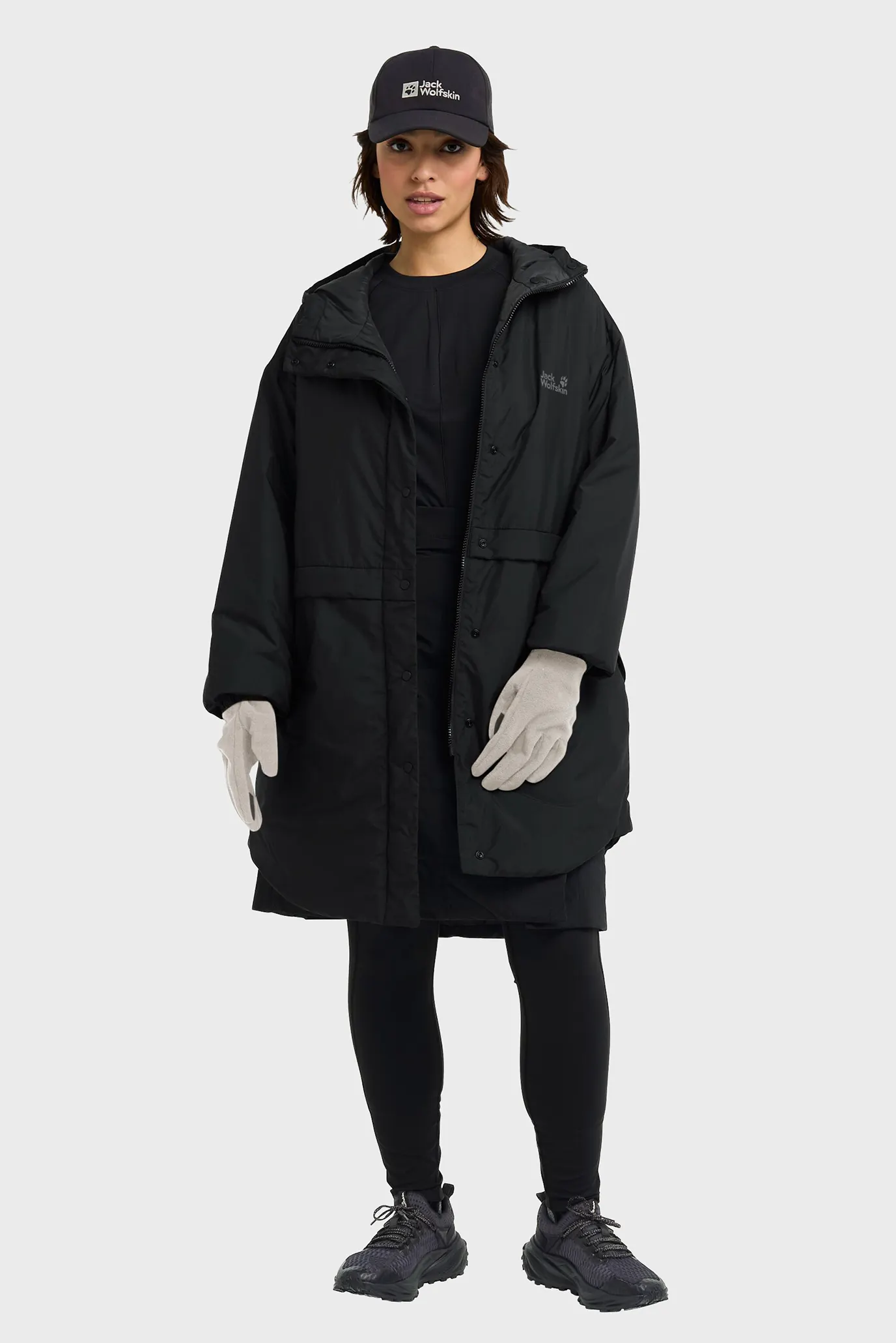 Светло-серые перчатки 2