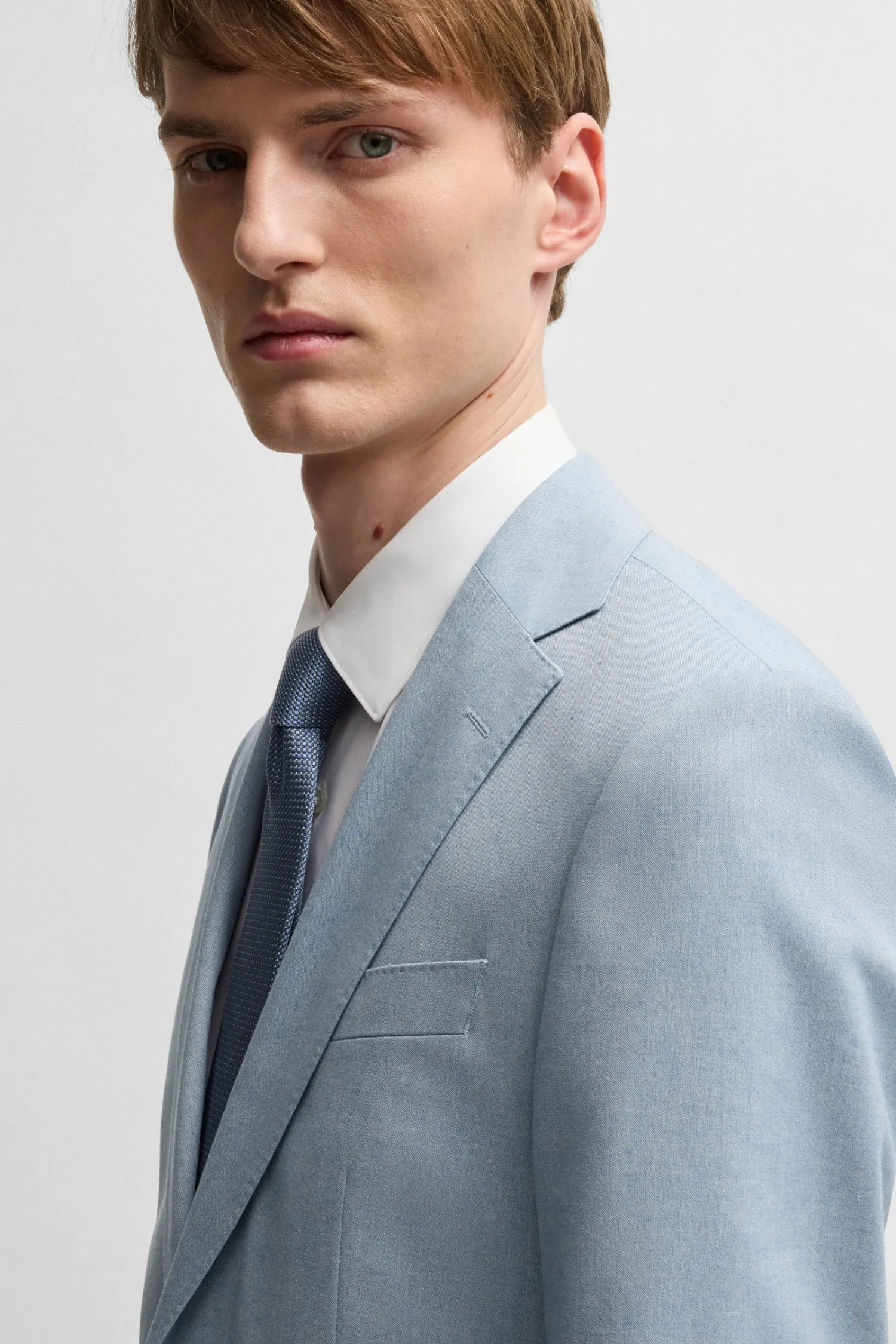 Мужской голубой пиджак 5