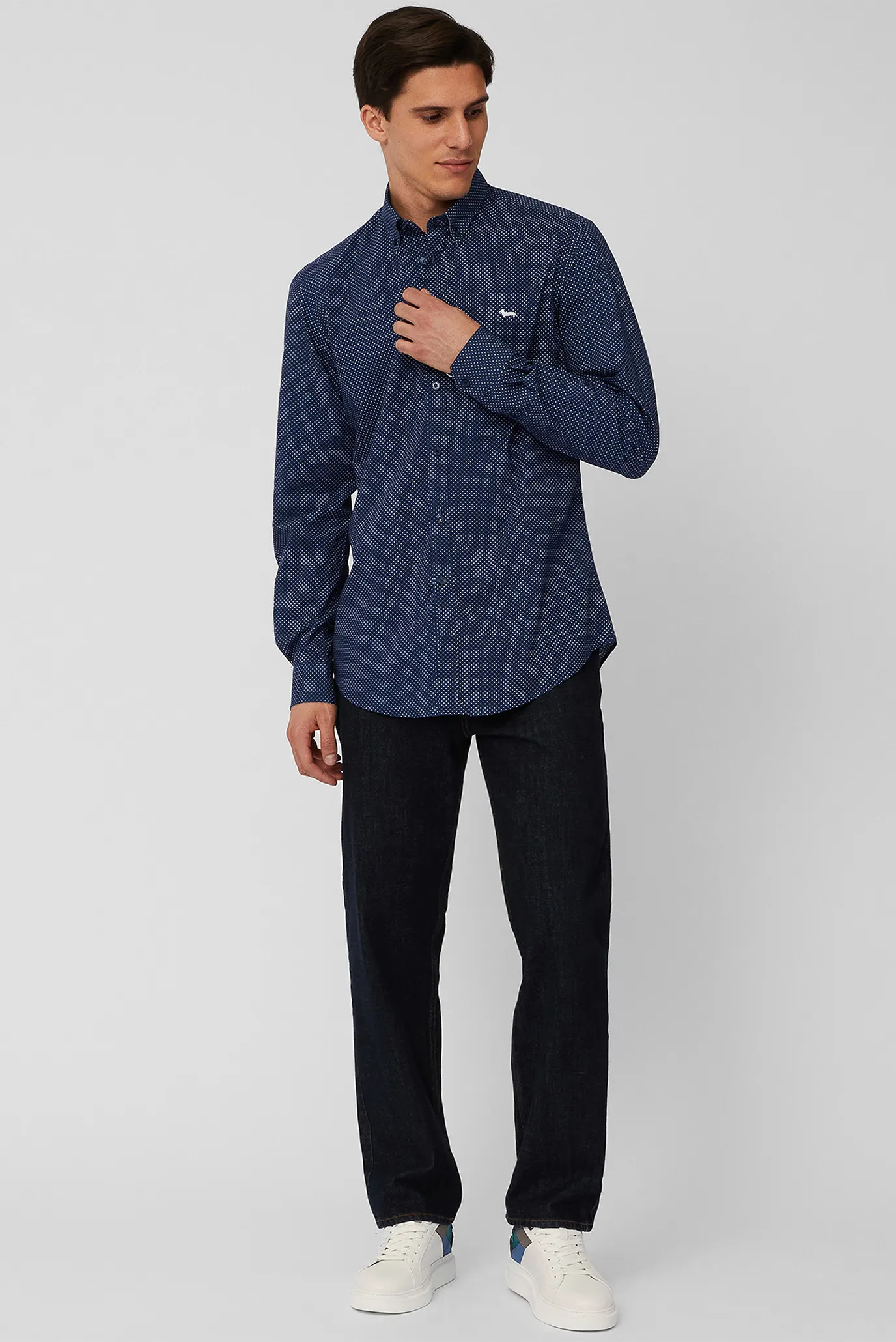 Мужские синие джинсы 2