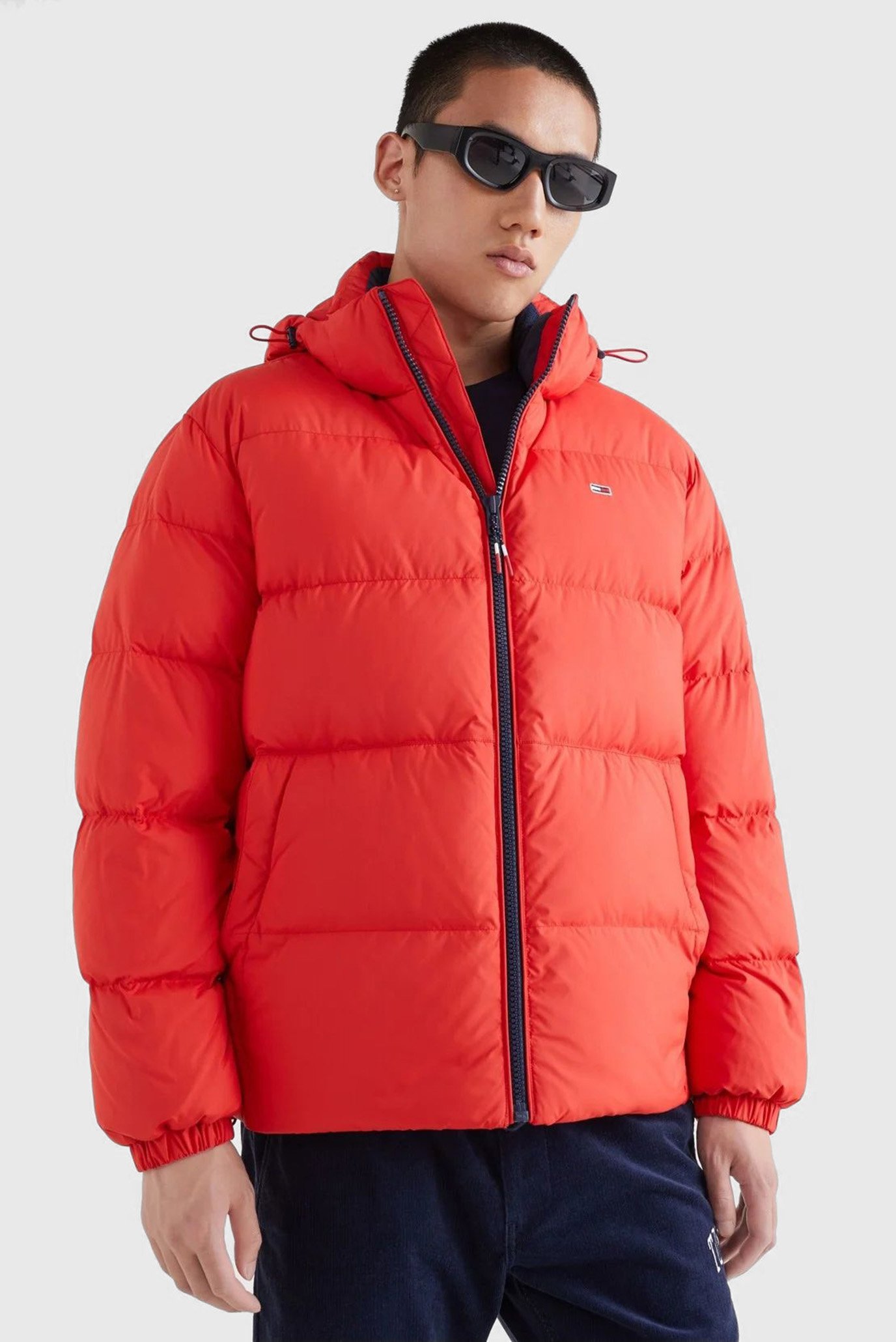 Мужской красный пуховик TJM ESSENTIAL DOWN JACKET 1