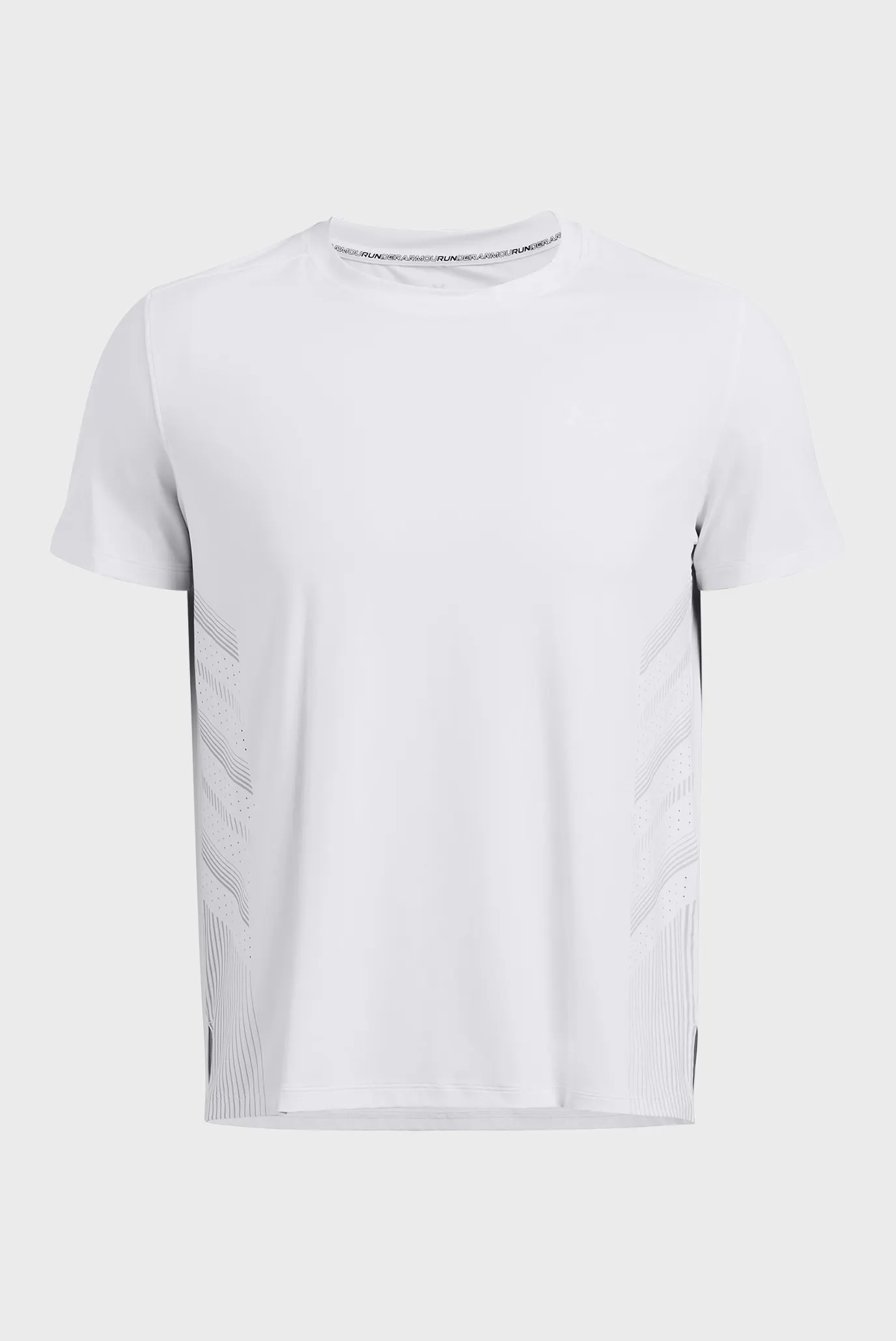 Мужская белая футболка UA LAUNCH ELITE GRAPHIC SS 4