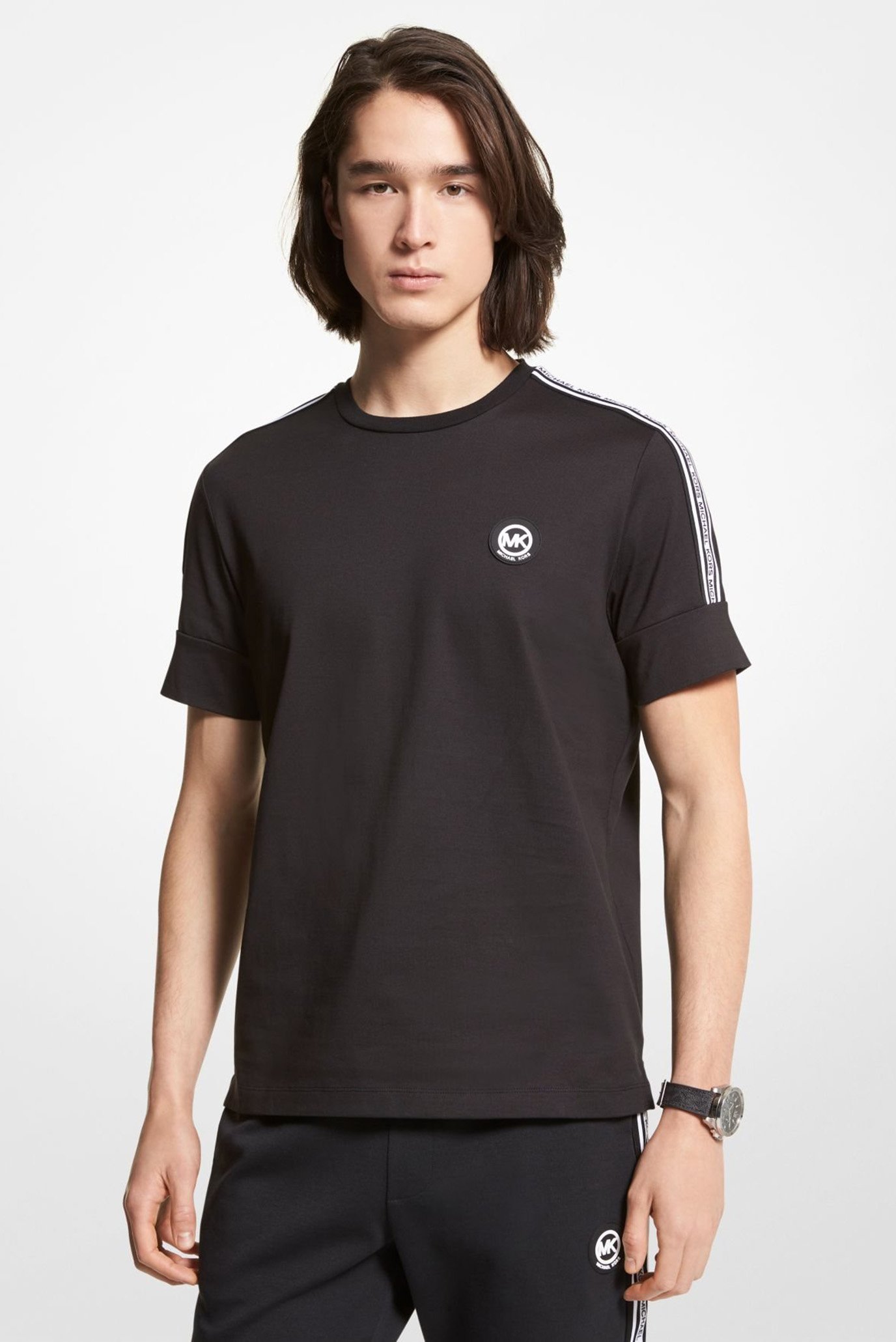 Мужская черная футболка NEW EVERGREEN LOGO TEE 1