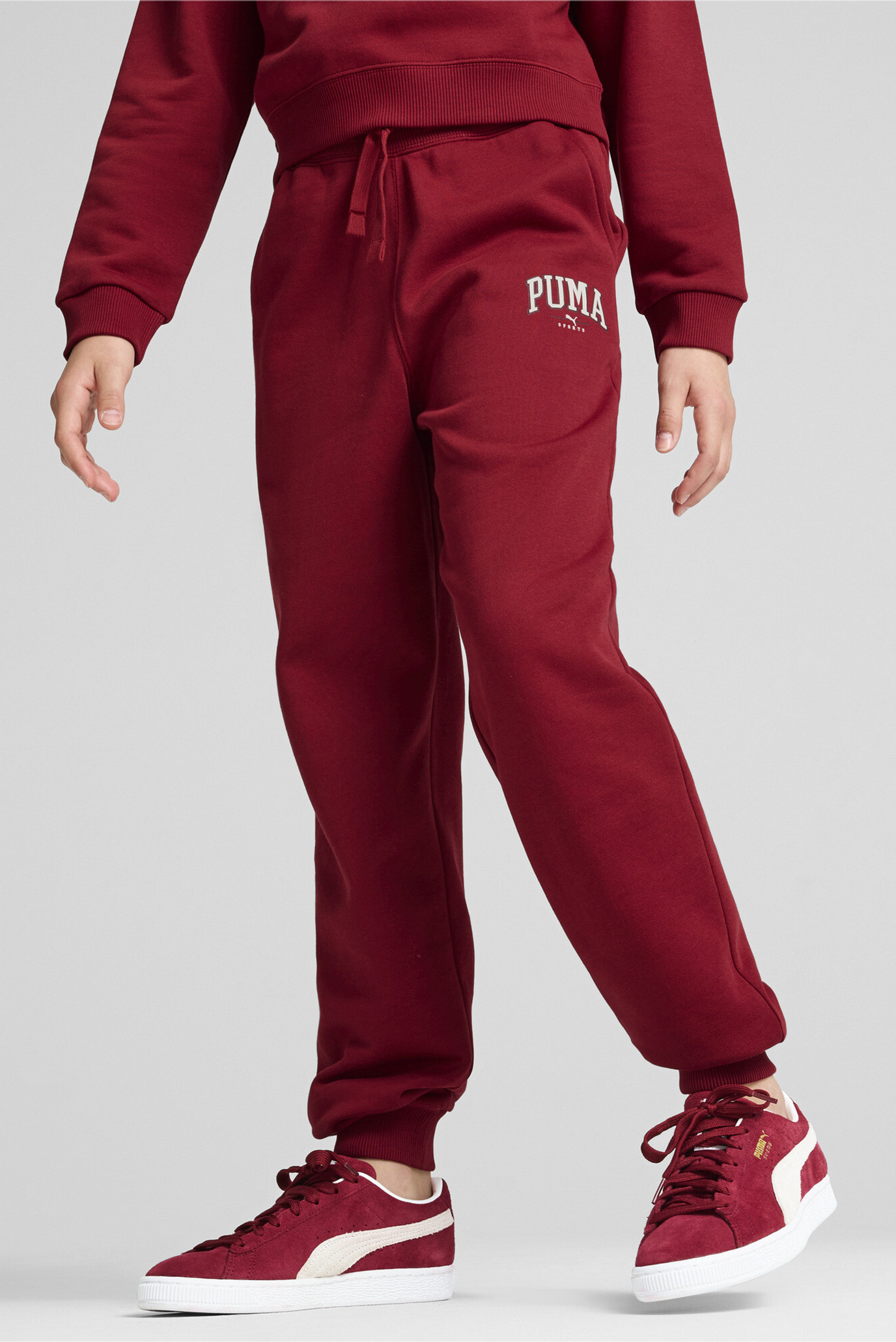 Детские красные спортивные брюки PUMA SQUAD Sweatpants Youth 1