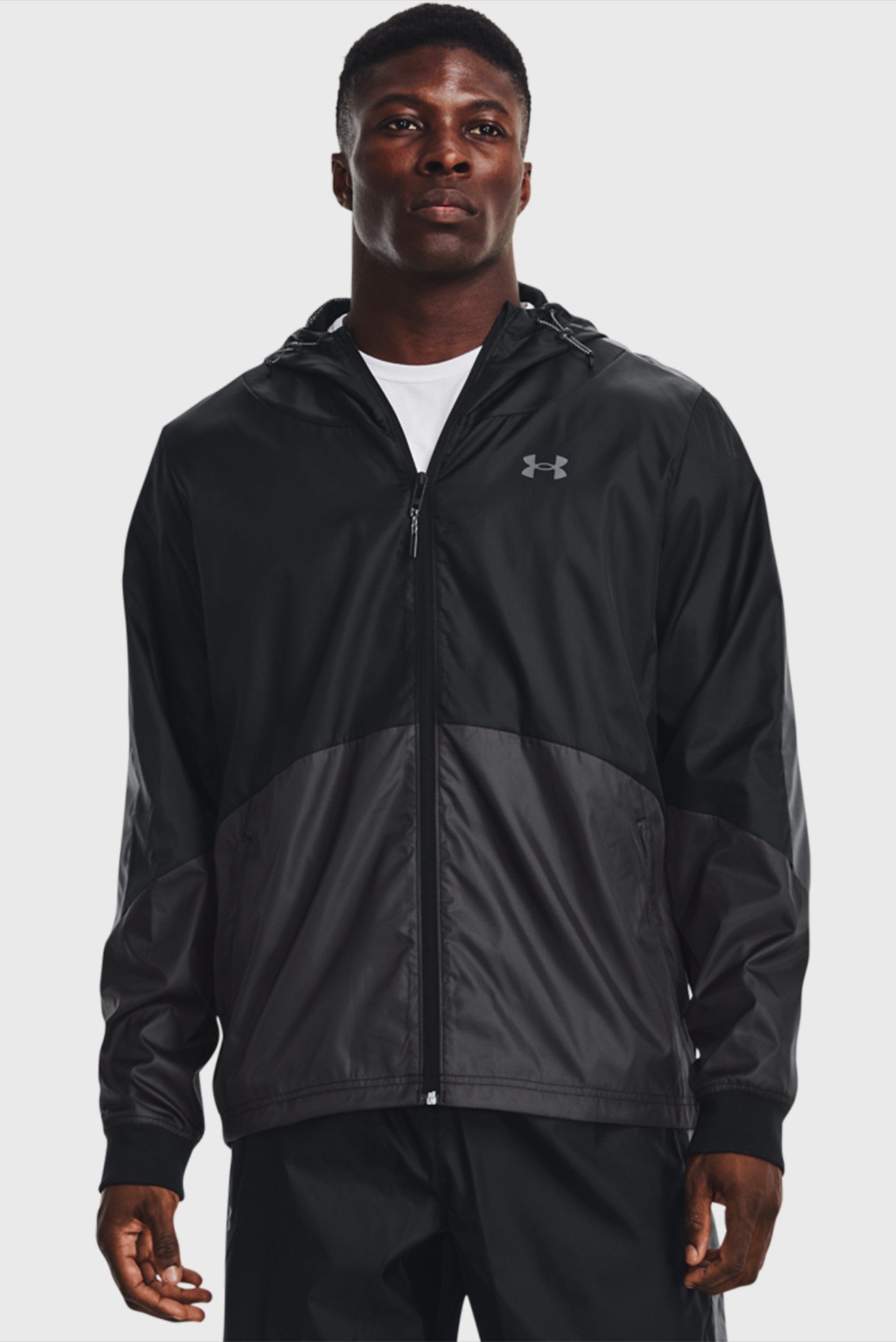 Мужская черная ветровка UA Legacy Windbreaker 1