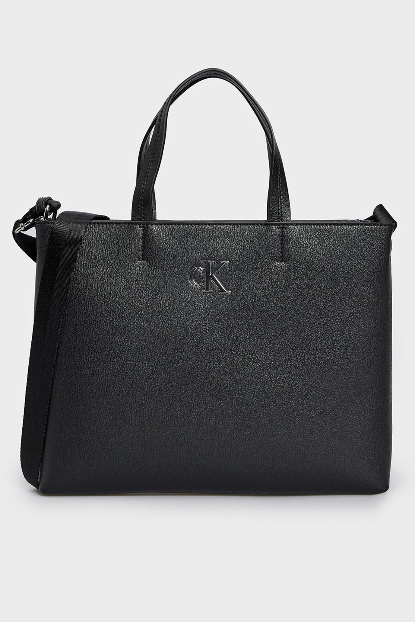 Женская черная сумка MINIMAL MONOGRAM SLIM TOTE26 1