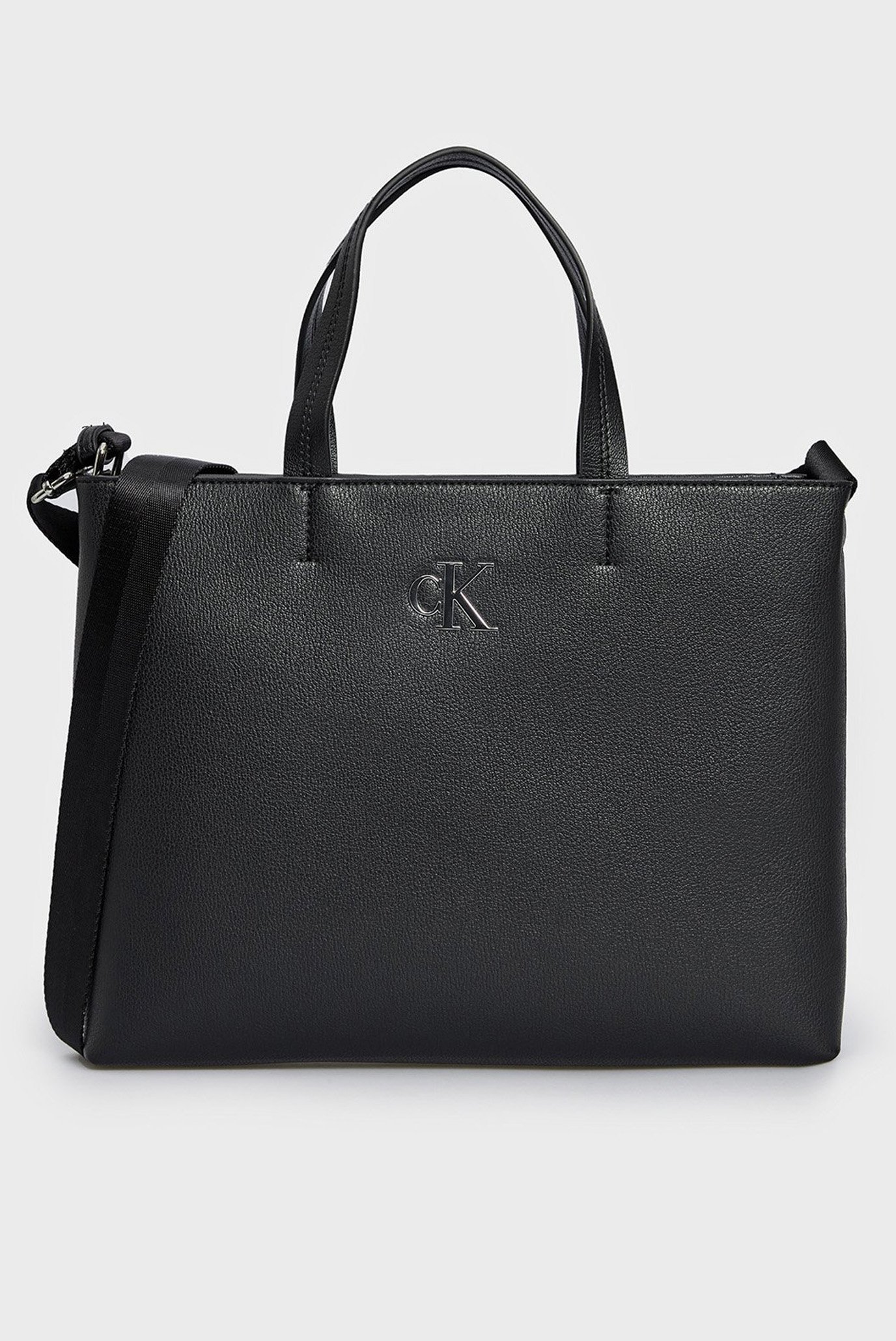 Жіноча чорна сумка MINIMAL MONOGRAM SLIM TOTE26 1