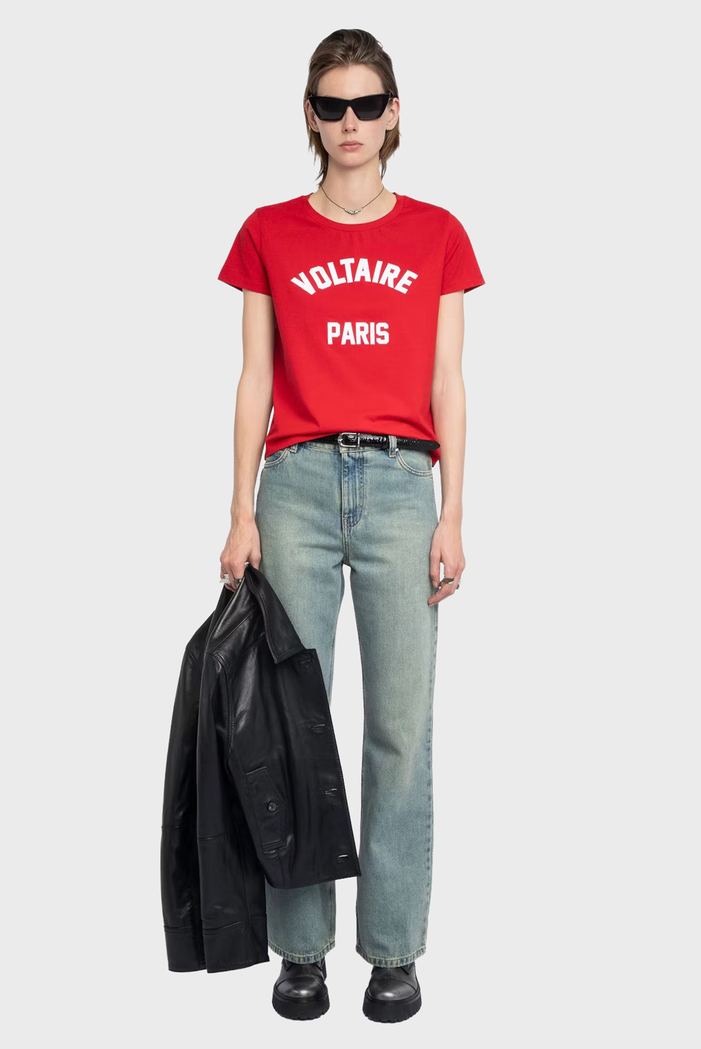 Женская красная футболка Alys Красный L ZADIG&VOLTAIRE JWTS02837_LOVE Женская красная футболка Alys Красный L ZADIG&VOLTAIRE JWTS02837_LOVE