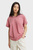 Женская розовая футболка Rolled up