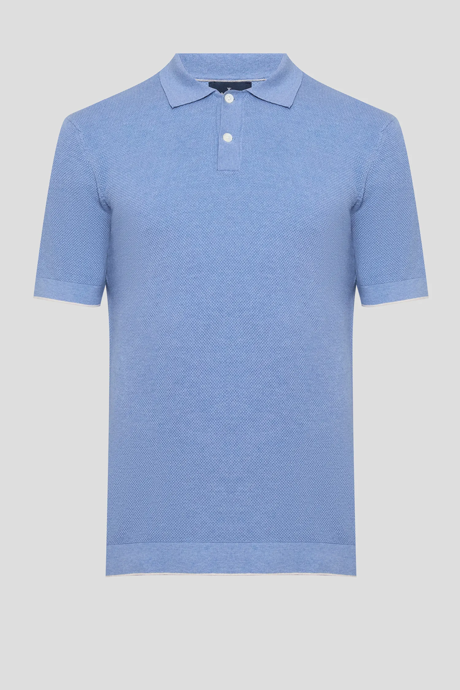 Мужское голубое поло 1