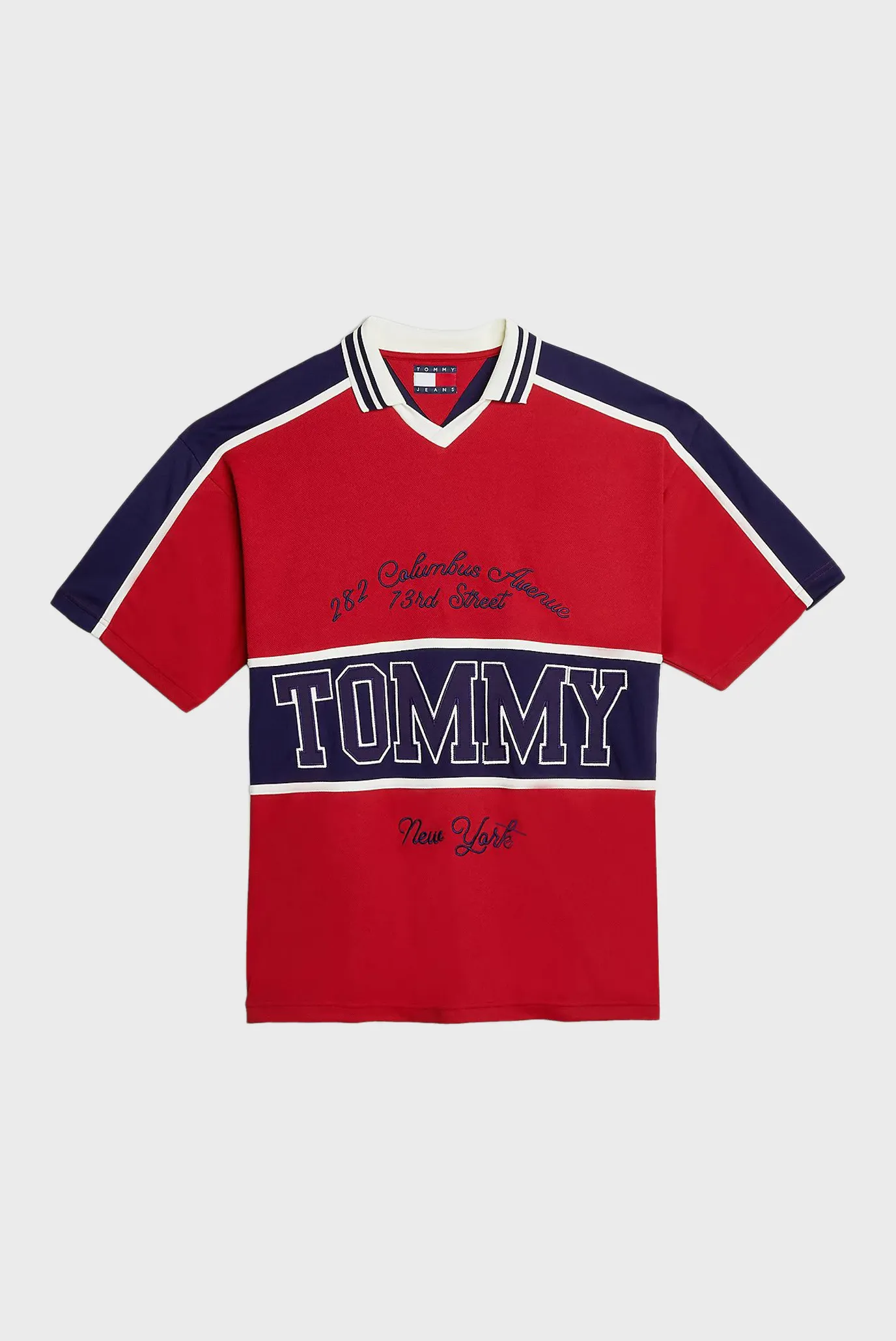 Чоловіче червоне поло TJCU COLOURBLOCK POLO 6