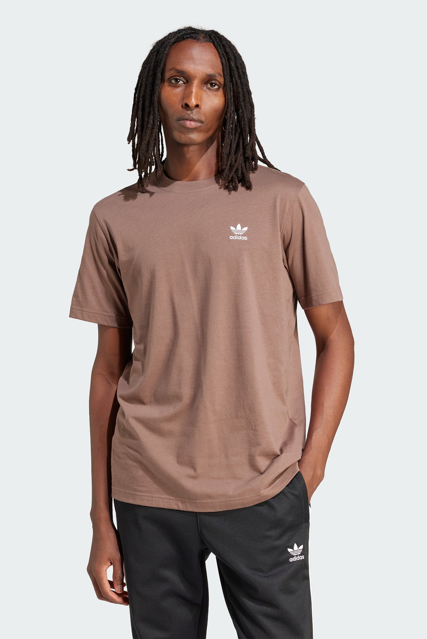 Чоловіча коричнева футболка Trefoil Essentials 1