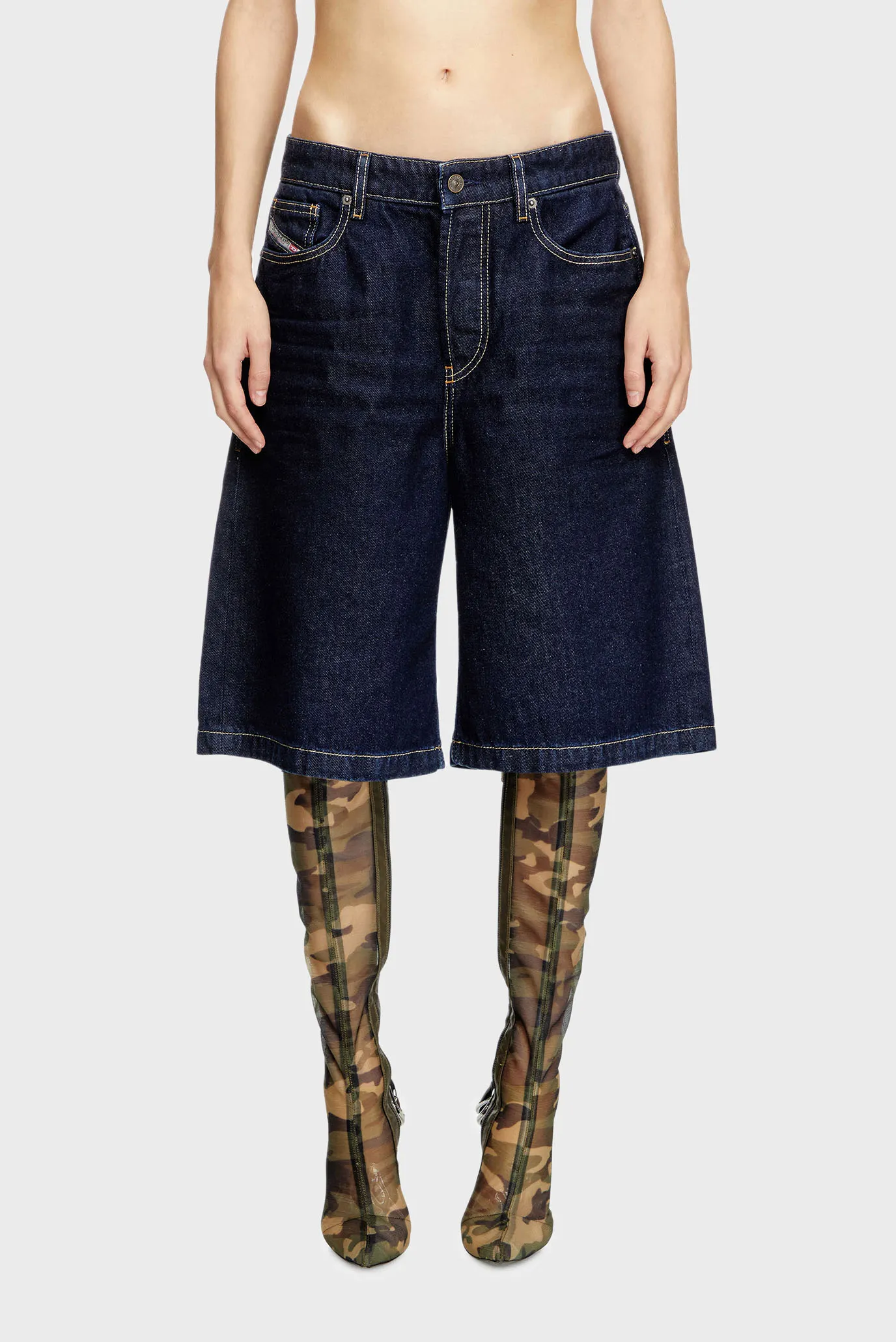 Жіночі темно-сині джинсові шорти 1