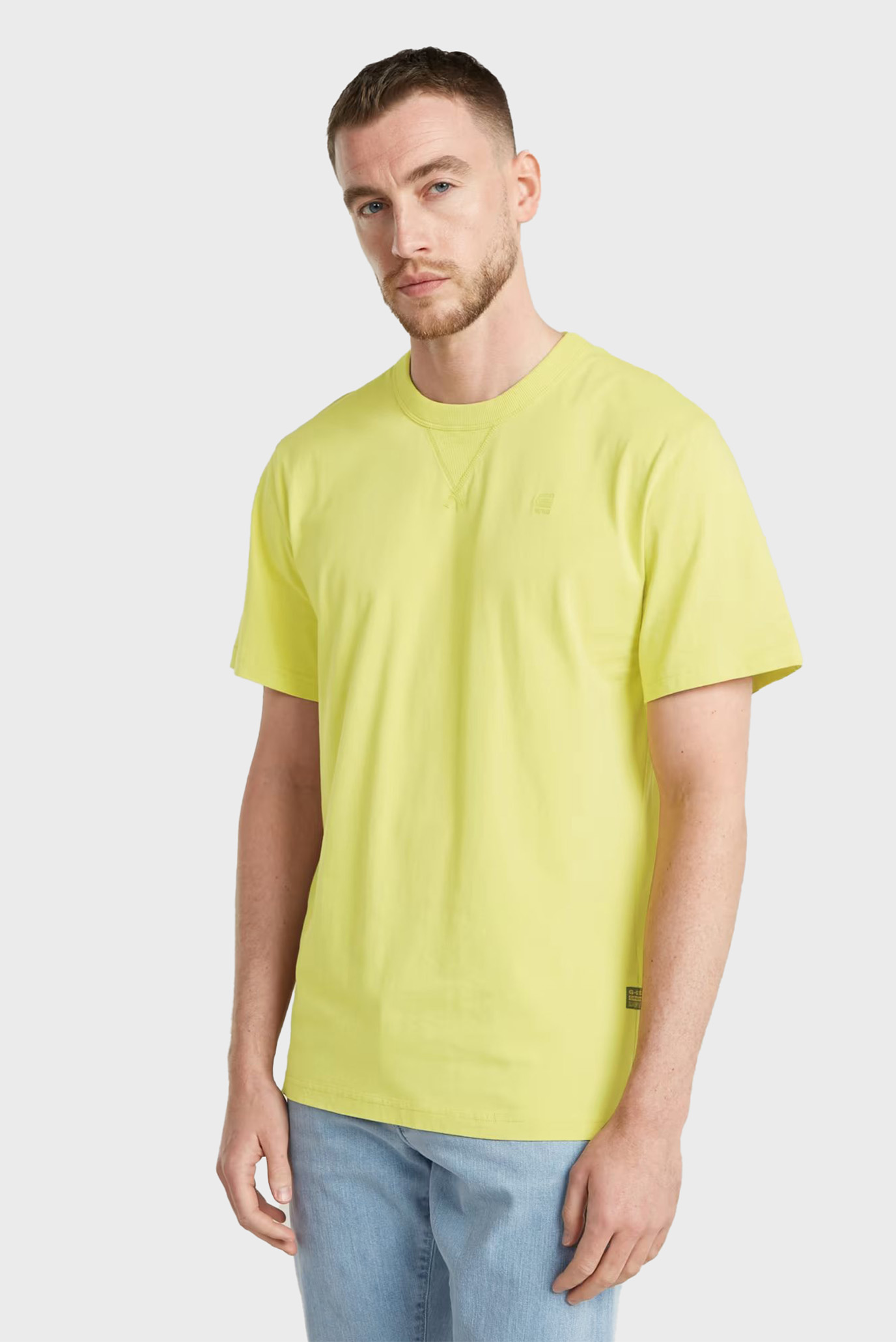 Мужская желтая футболка Nifous r t 1