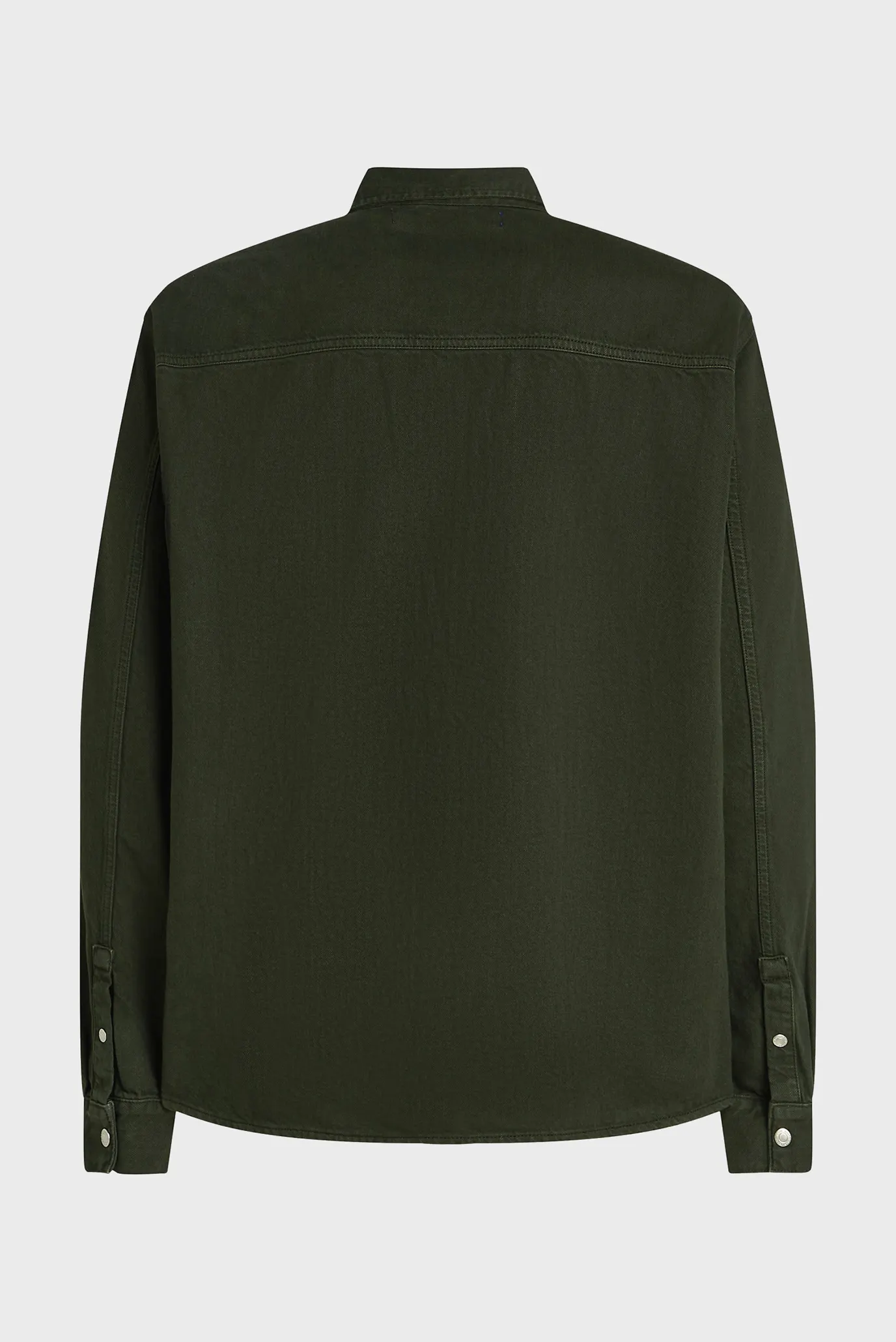 Мужская темно-зеленая рубашка overshirt 6