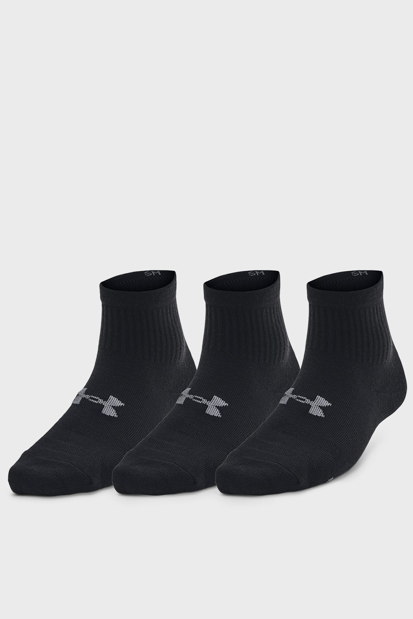 Детские черные носки (3 пары) UA Essential 1