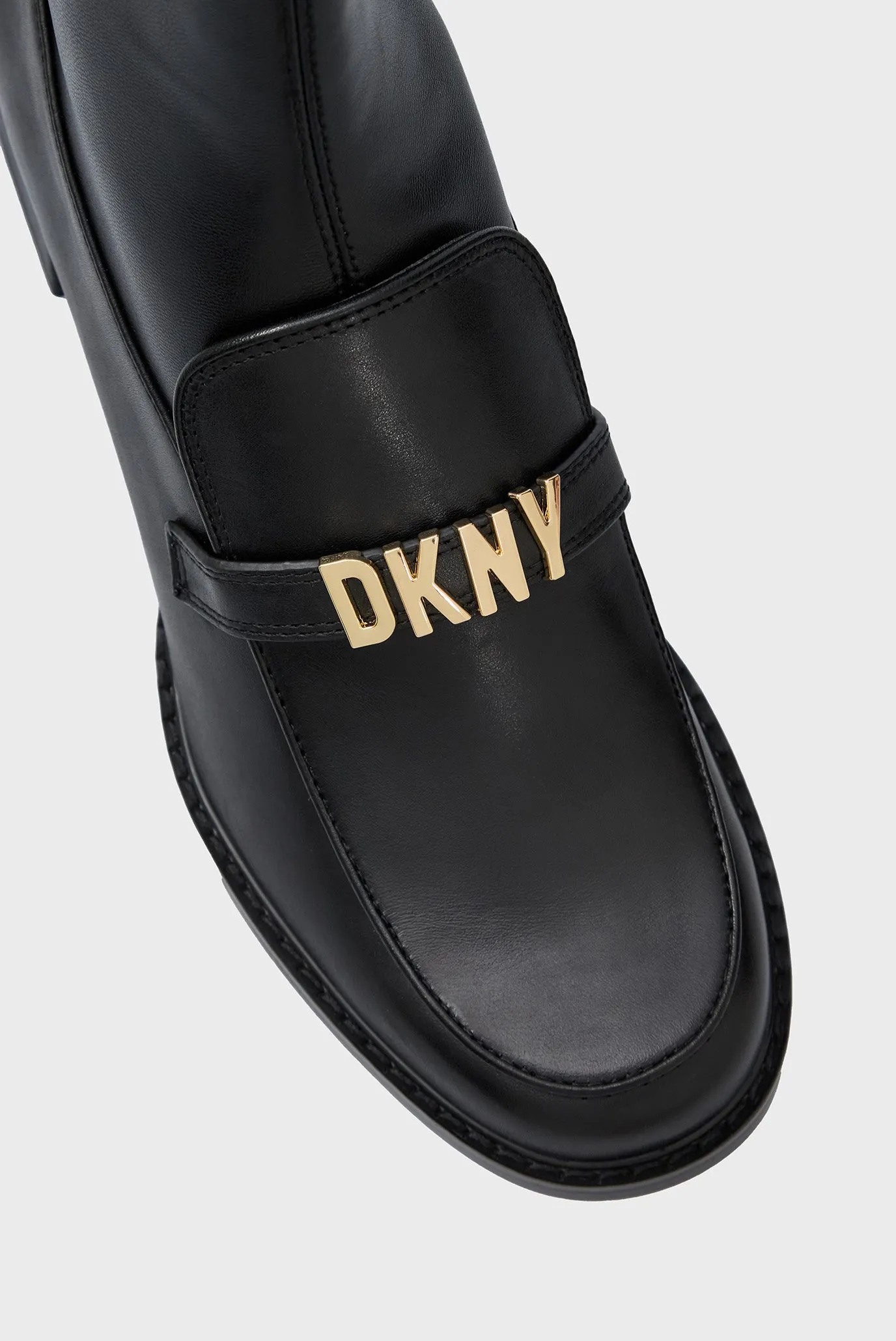 Женские черные кожаные ботильоны 2