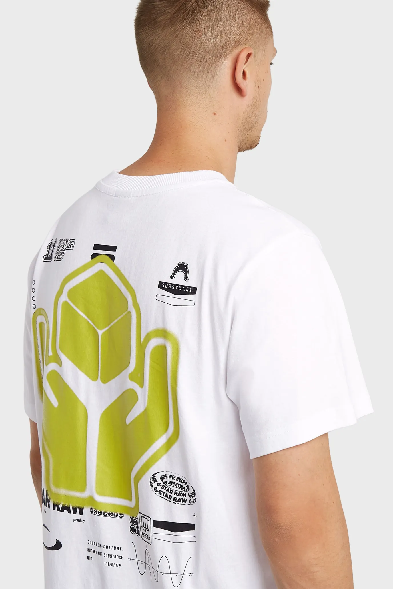 Чоловіча біла футболка Back 4