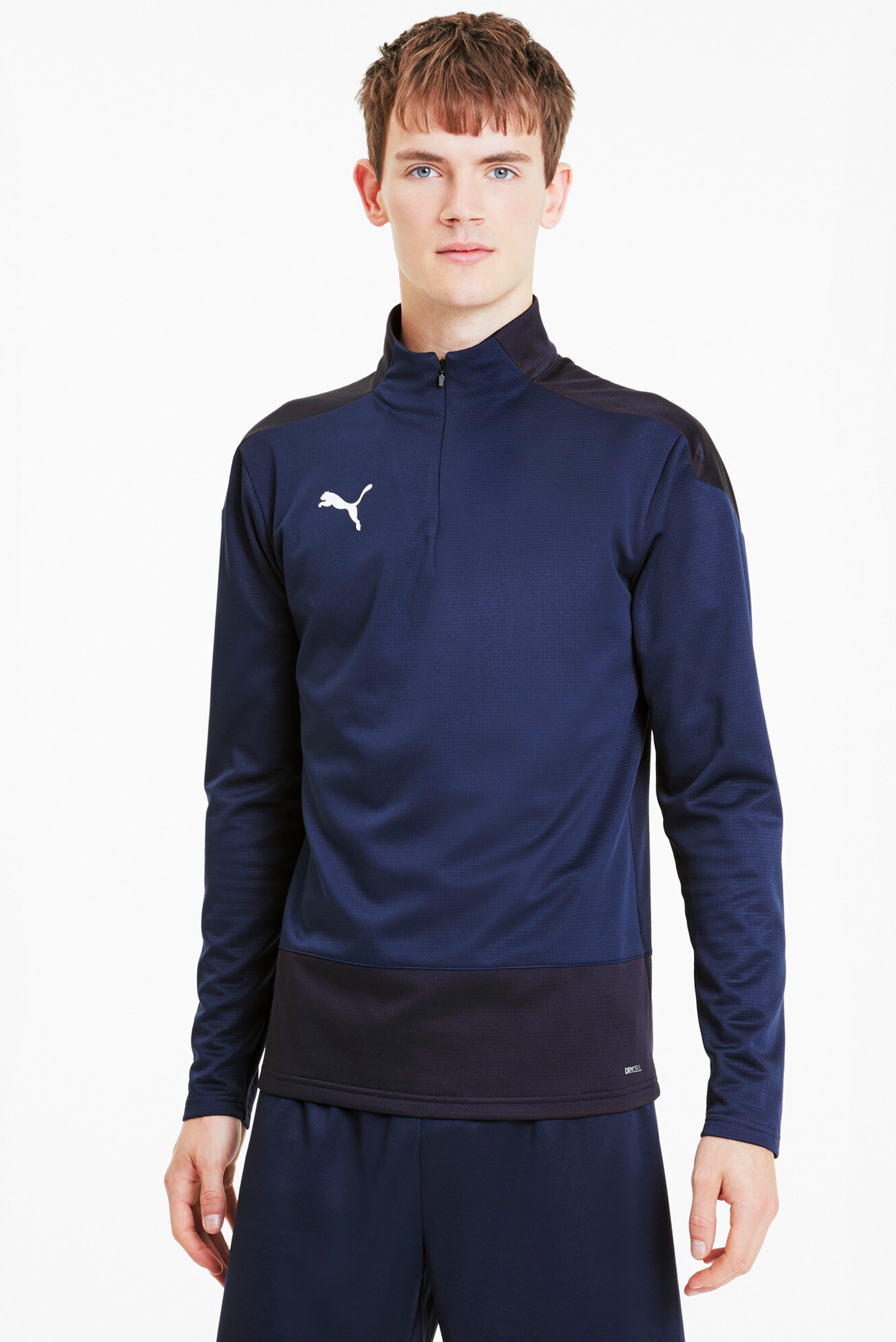 Мужская темно-синяя спортивная кофта GOAL Training Quarter Zip Men’‎s Jacket 1