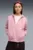 Жіноче рожеве худі HER Relaxed Full-Zip Hoodie Women