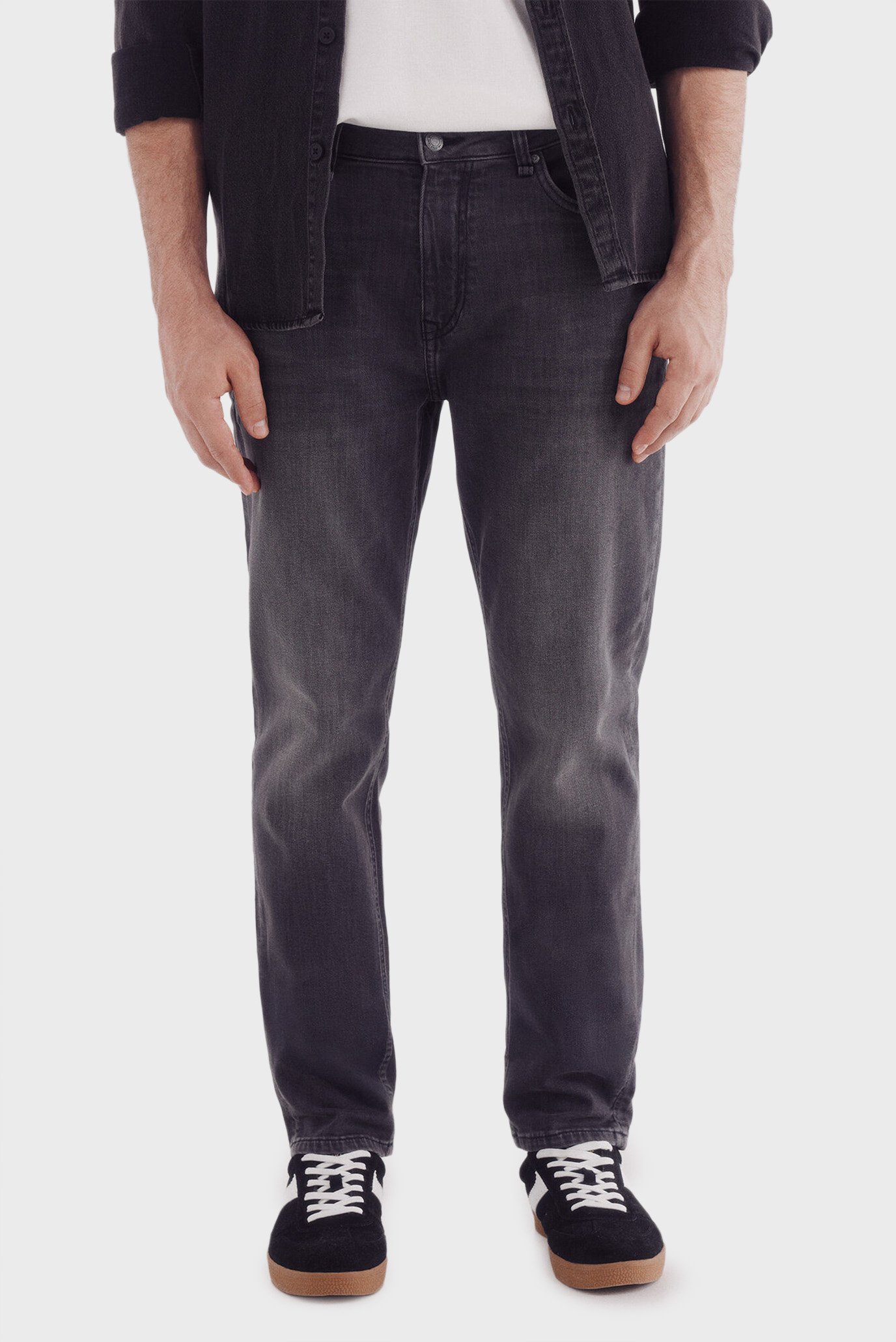 Мужские темно-серые джинсы slim fit Серый 30 SPRINGFIELD 1759898 Мужские темно-серые джинсы slim fit Серый 30 SPRINGFIELD 1759898