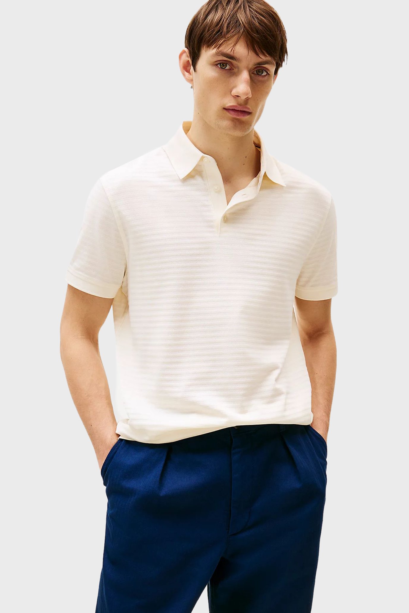 Мужское белое поло DC TONAL Белый XXL Tommy Hilfiger MW0MW38743 Мужское белое поло DC TONAL Белый XXL Tommy Hilfiger MW0MW38743