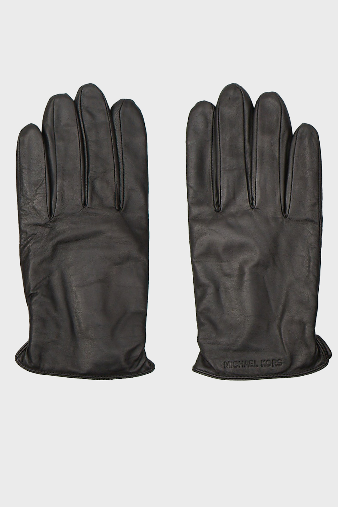 Мужские черные кожаные перчатки EMBOSSED LEATHER GLOVE 1