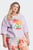 Жіноча бузкова футболка adidas x FARM Rio Graphic (Plus Size)