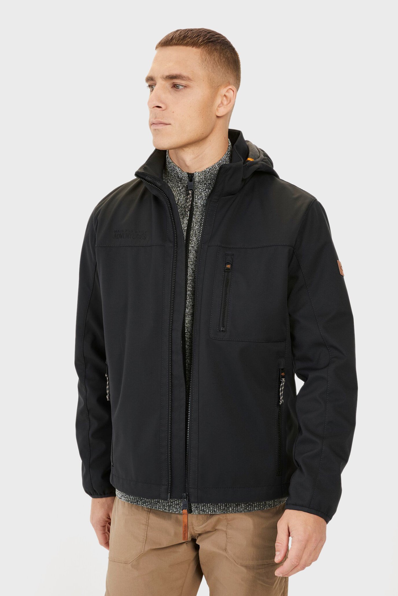 Мужская черная куртка Черный 52 Camel Active 430120-9N61-88 Мужская черная куртка Черный 52 Camel Active 430120-9N61-88