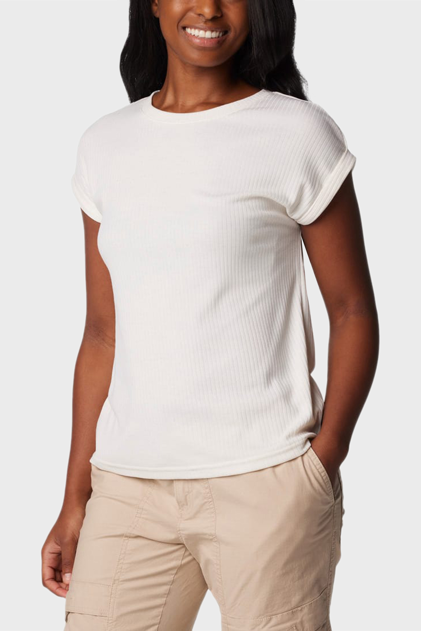 Женская белая футболка CRYSTAL PINE™ TEE 1