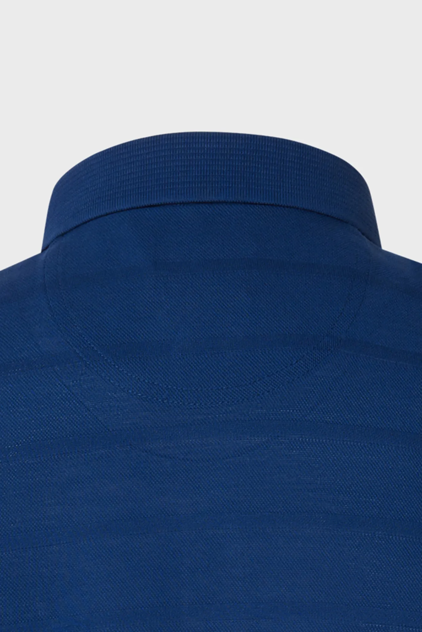 Мужское синее поло в полоску 4