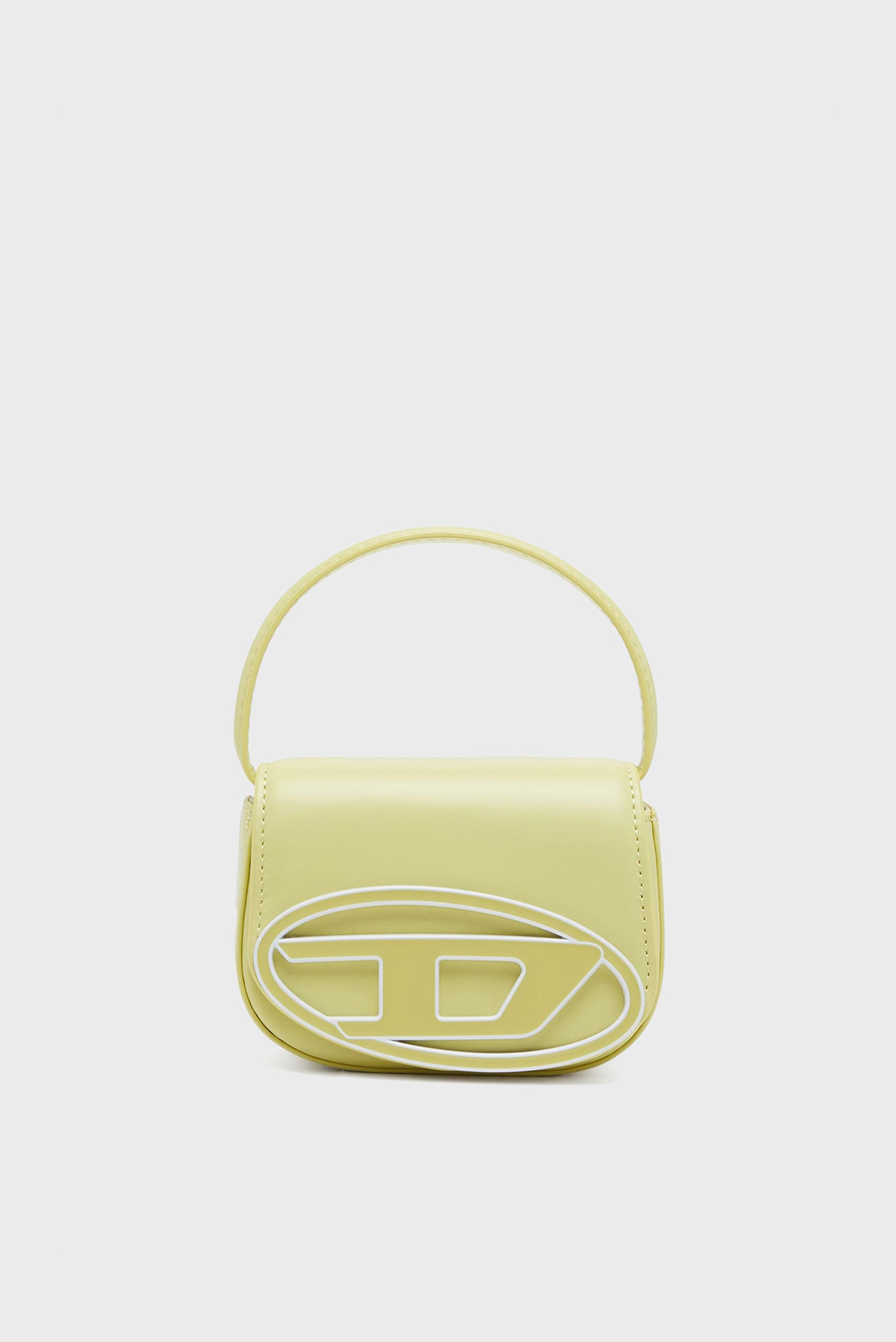 Женская желтая кожаная сумка 1DR XS 1