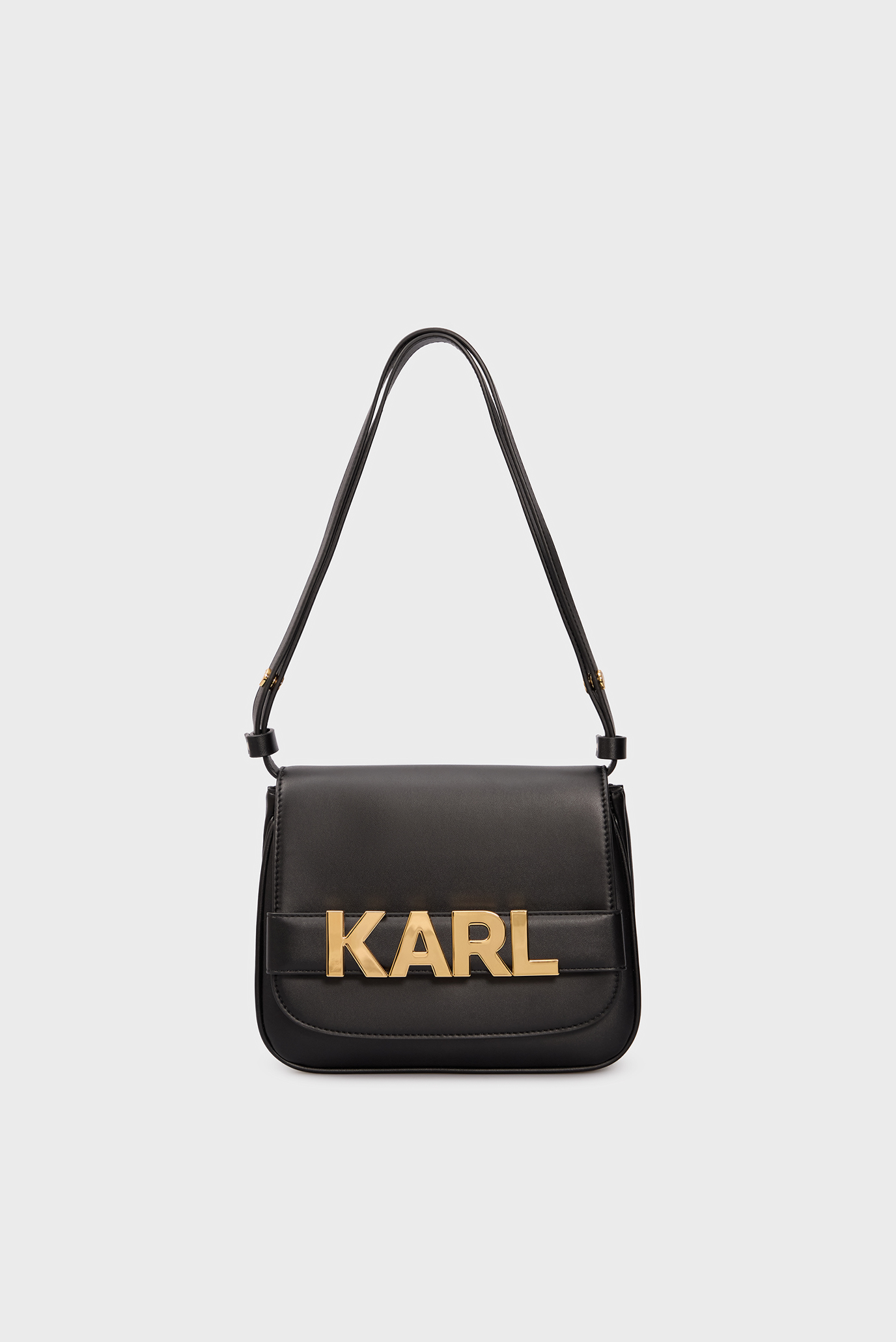 Женская черная сумка K LETTERS FLAP CROSSBODY 1