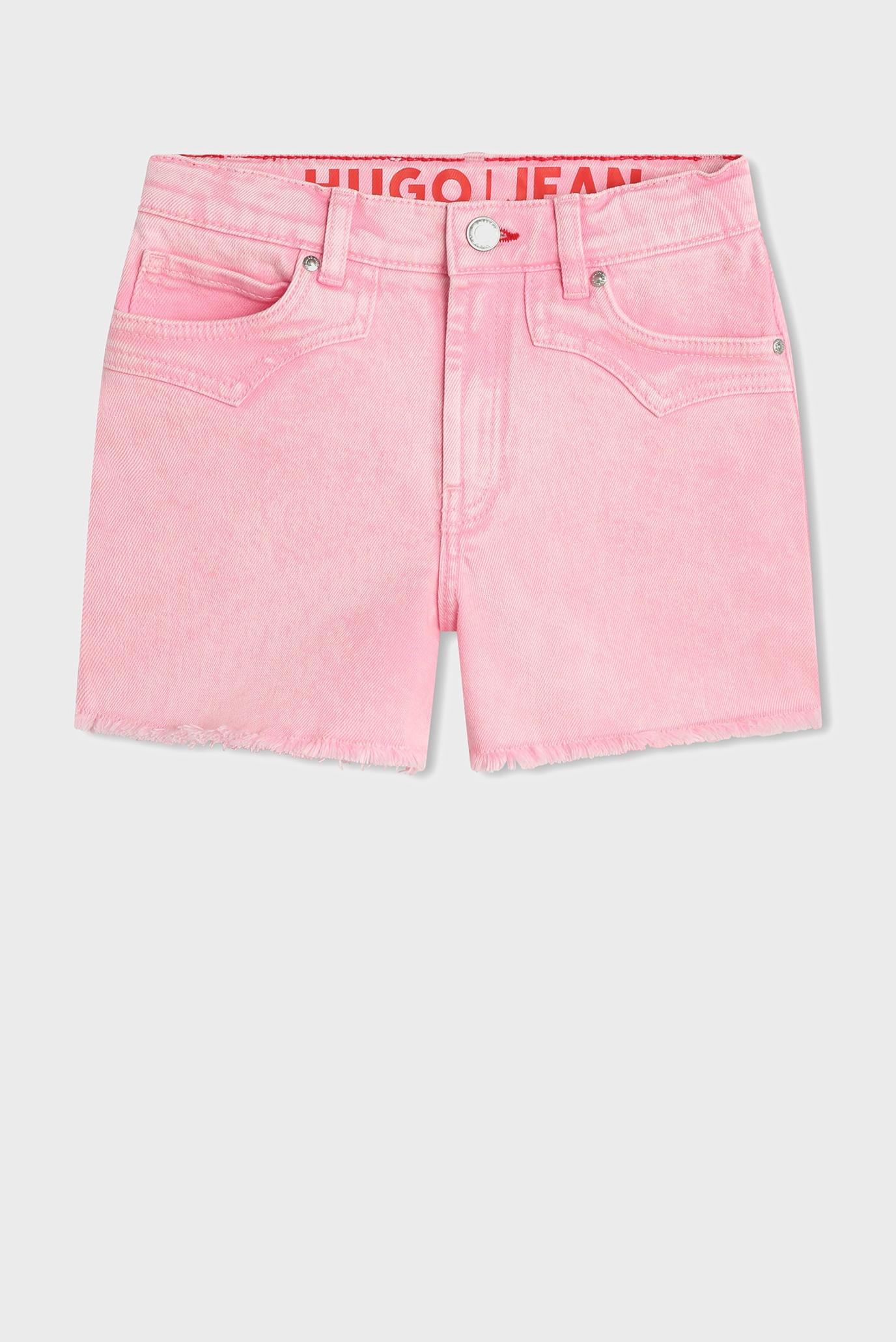 Детские розовые джинсовые шорты 1