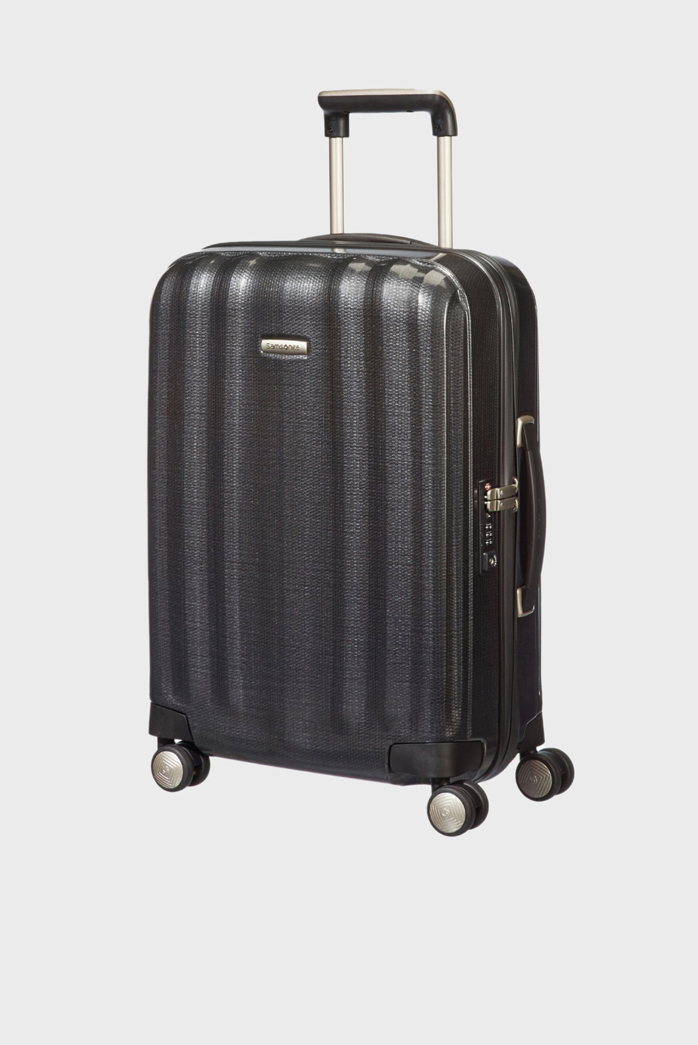 Темно-серый чемодан 55 см 1