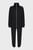 Жіночий чорний спортивний костюм (худі, штани)