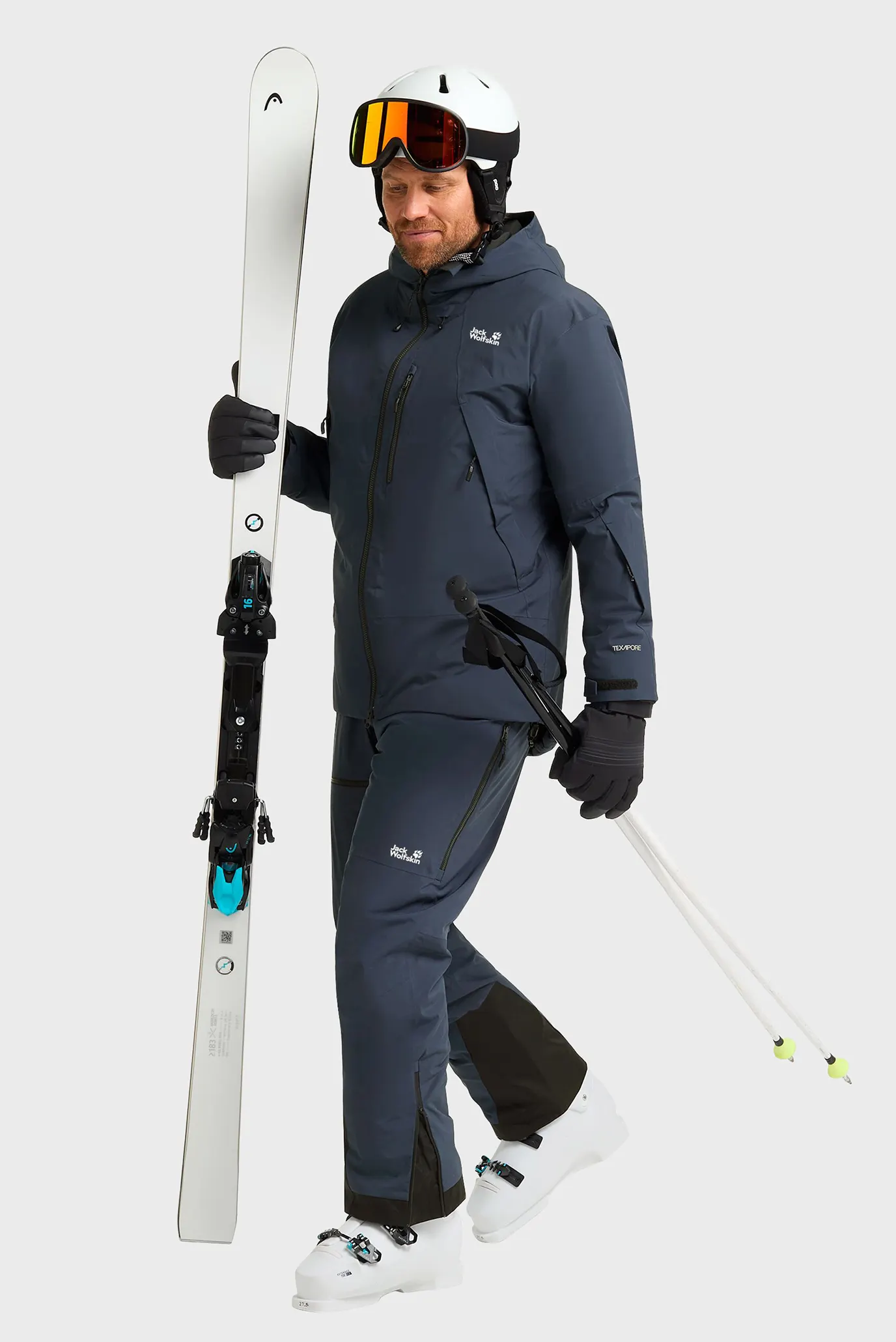 Черные лыжные перчатки 2