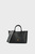 Женская черная кожаная сумка LUISA SM SATCHEL