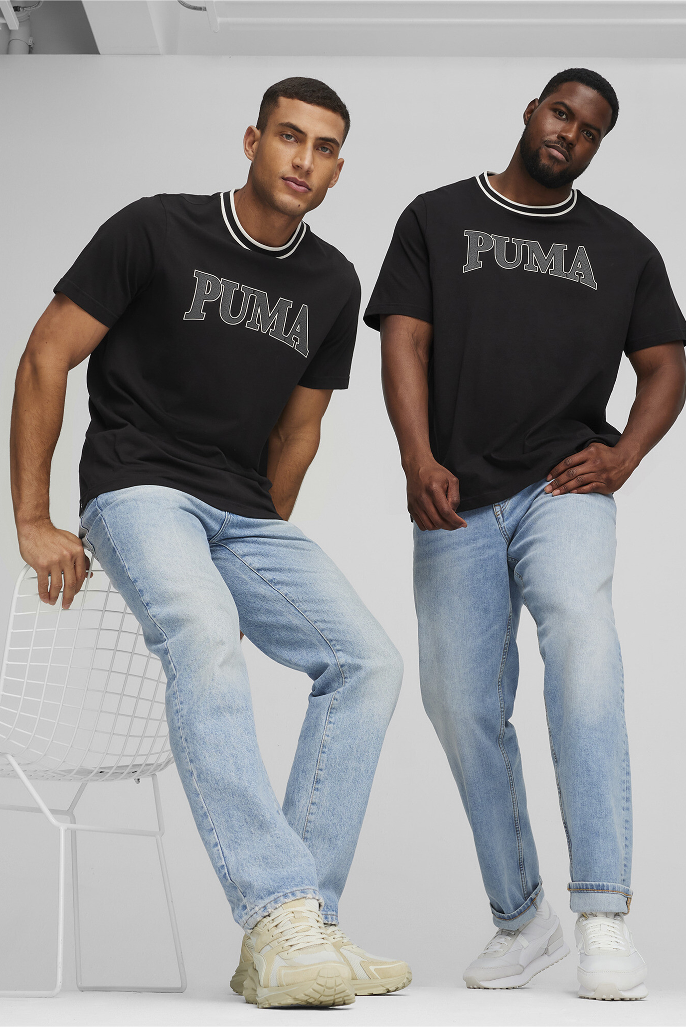 Мужская черная футболка PUMA SQUAD Men's Graphic Tee 1
