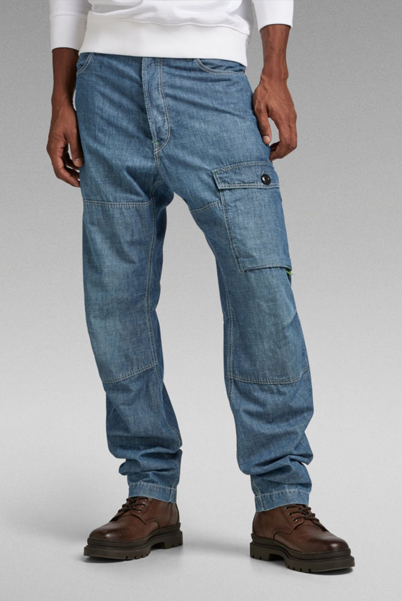 Мужские синие джинсы Bearing 3D Cargo 1