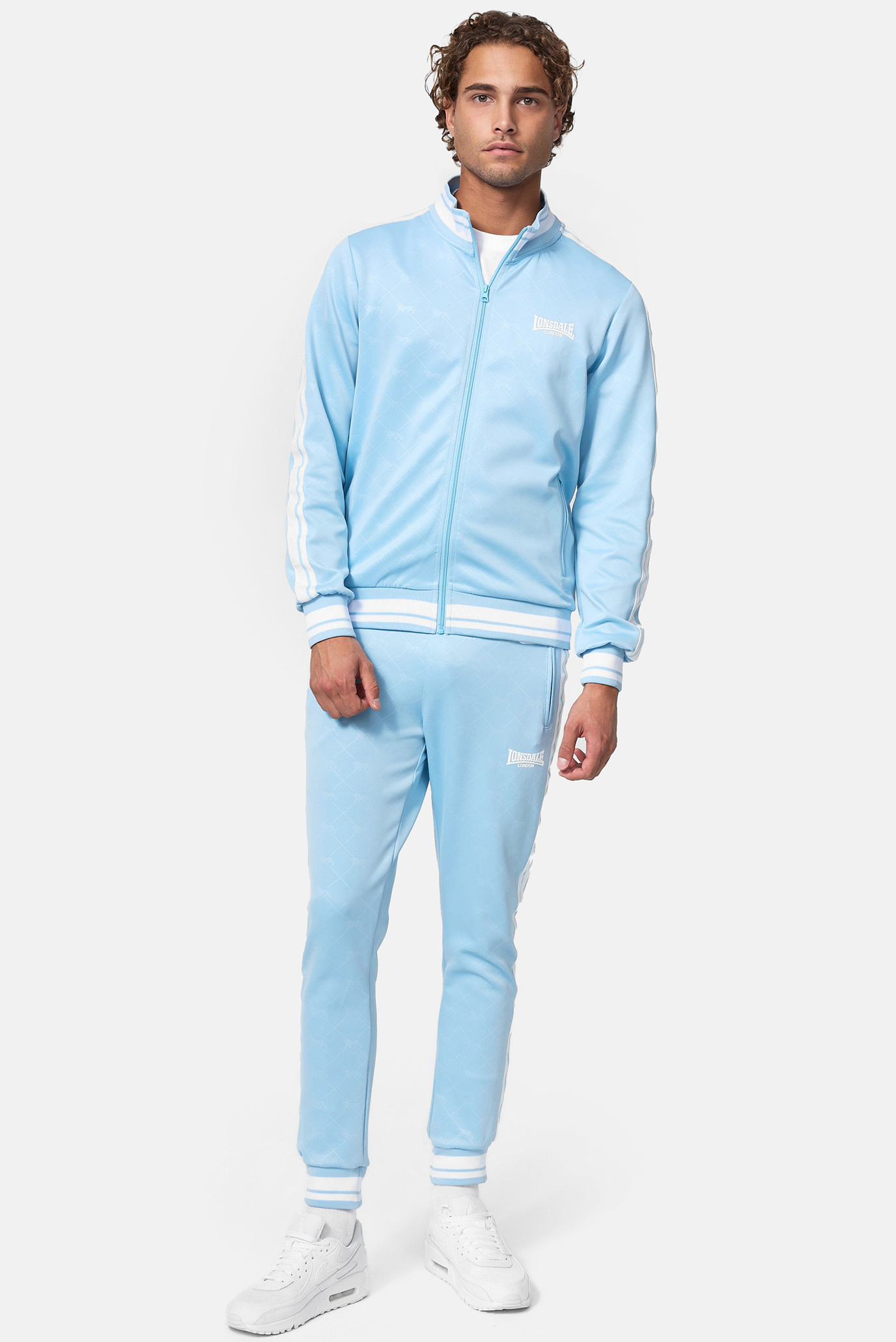 Чоловічий блакитний спортивний костюм (кофта, штани) 1