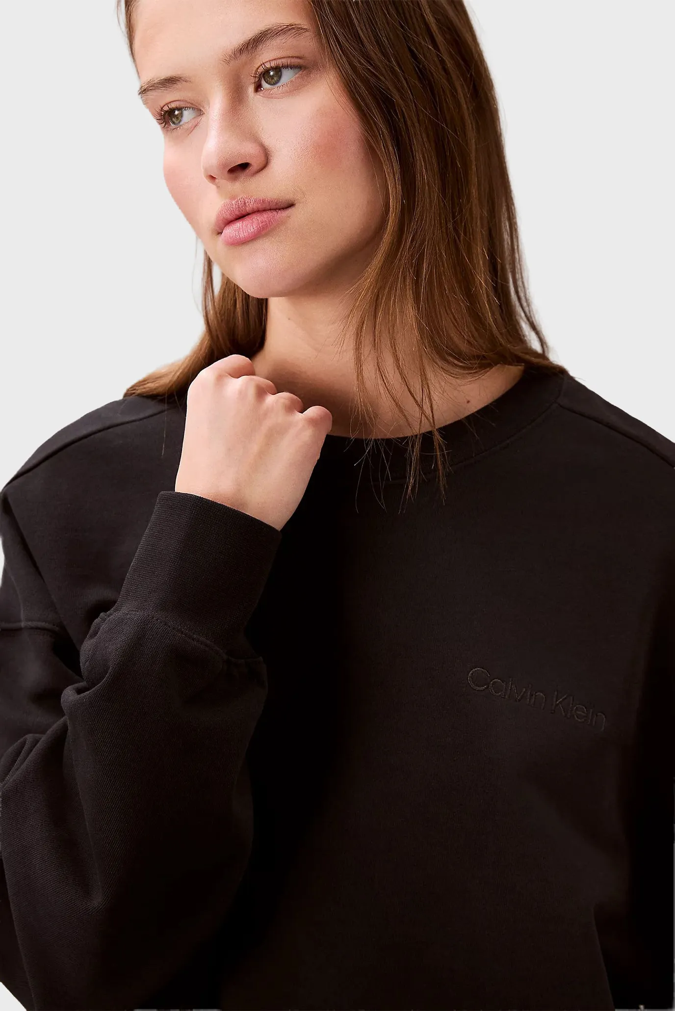 Женский черный свитшот FRENCH TERRY CREWNEC 2