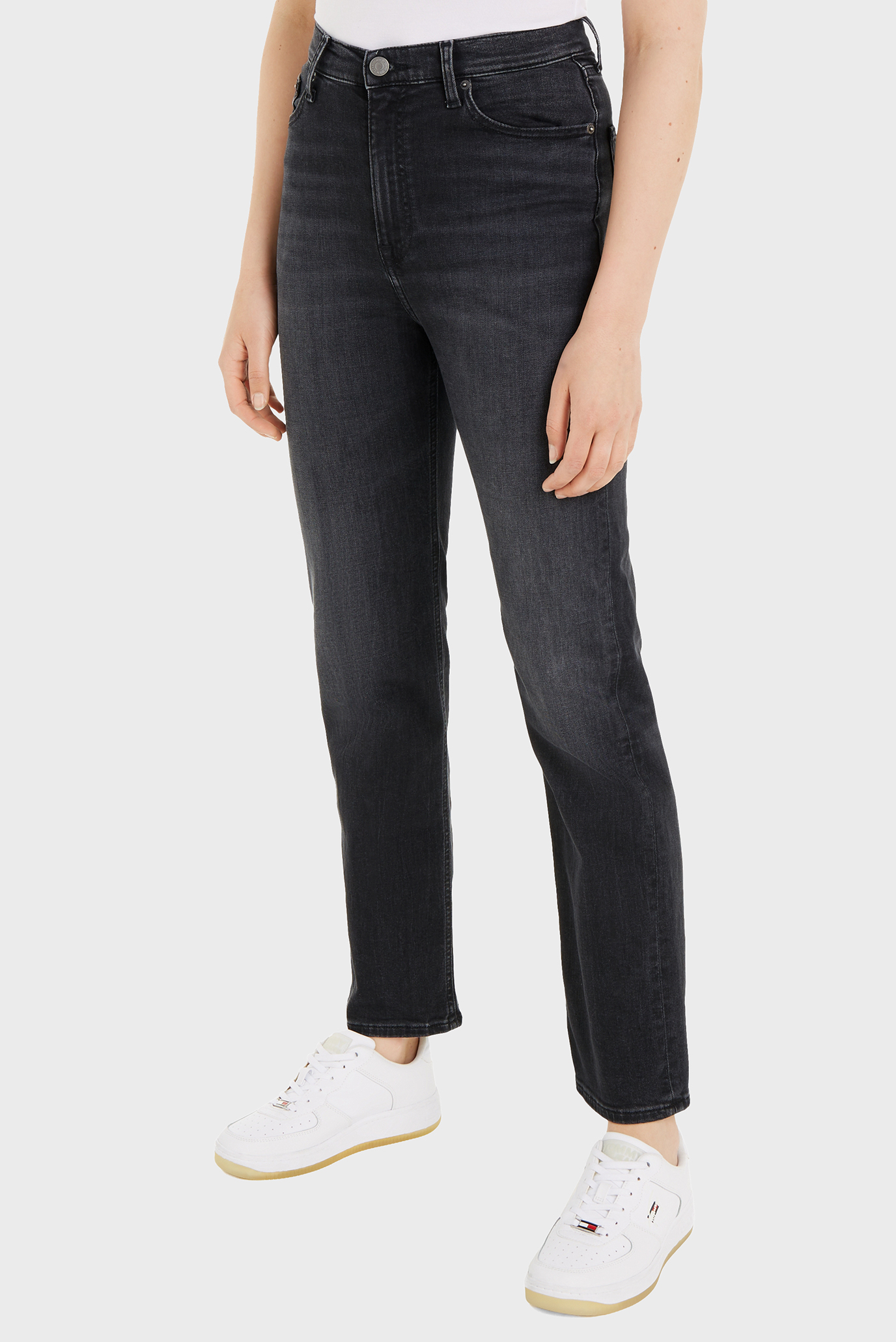 Женские черные джинсы JULIE UH STR Черный 24-32 Tommy Jeans DW0DW17695 Женские черные джинсы JULIE UH STR Черный 24-32 Tommy Jeans DW0DW17695