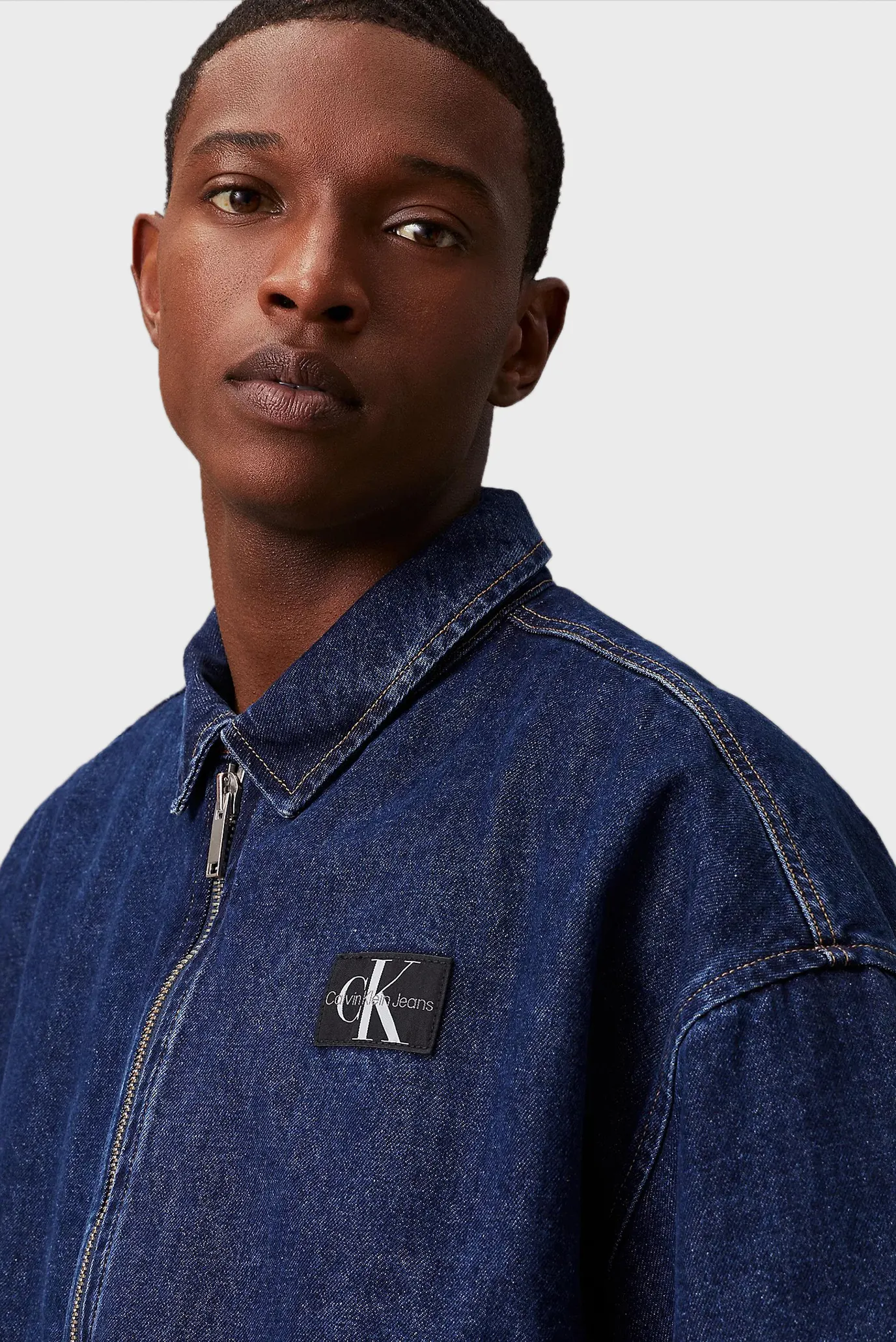 Чоловіча темно-синя джинсова куртка DENIM BOMBER 4